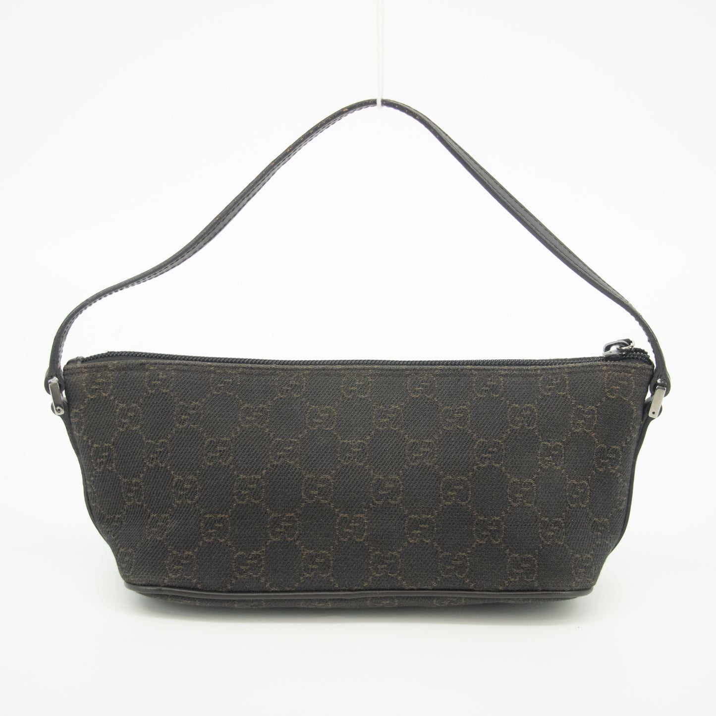 Gucci GG Canvas Brown Boat Pochette #2409