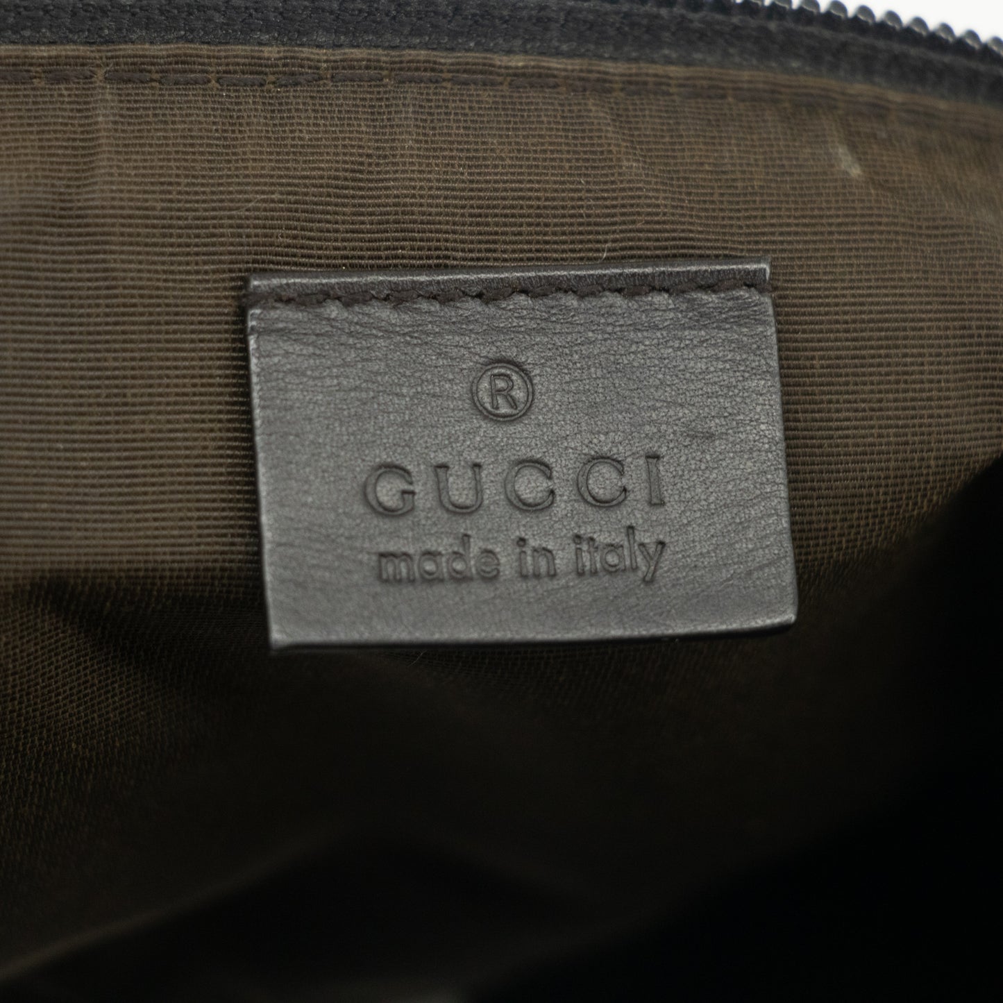 Gucci GG Canvas Brown Boat Pochette #2409