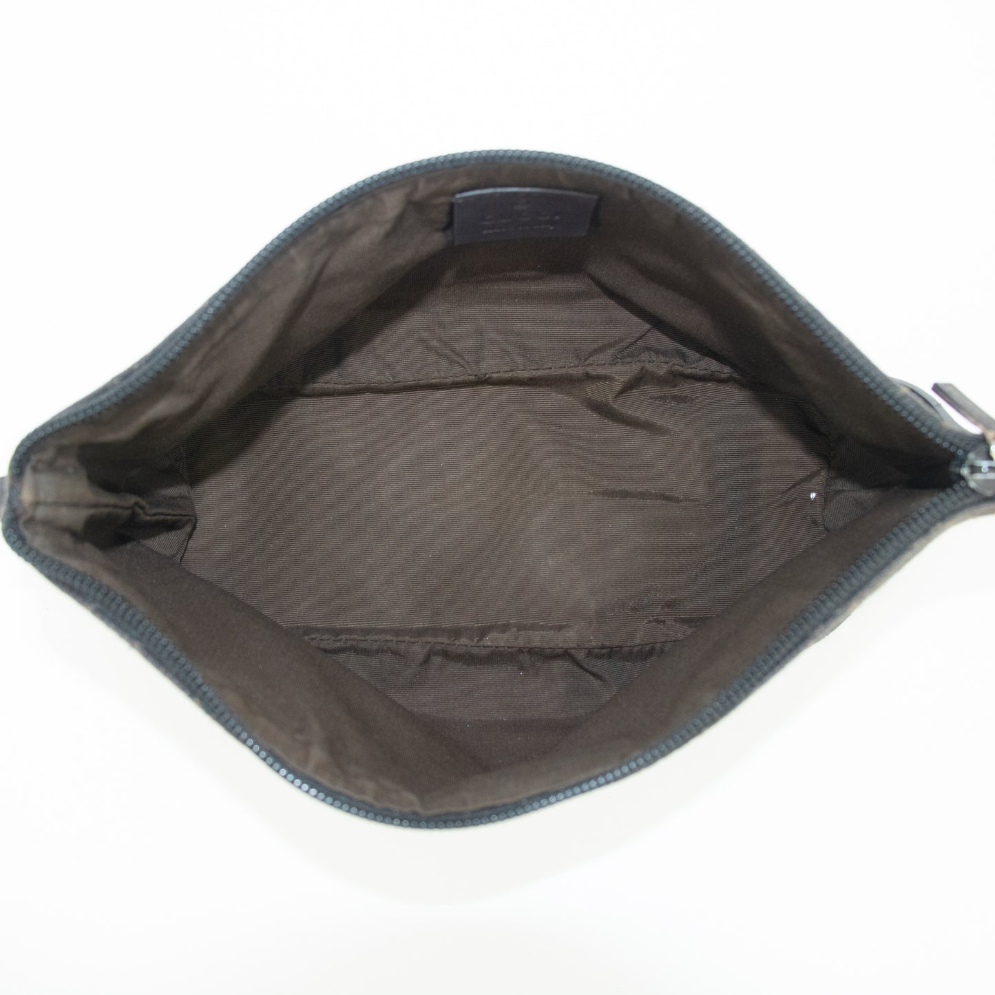 Gucci GG Canvas Brown Boat Pochette #2409