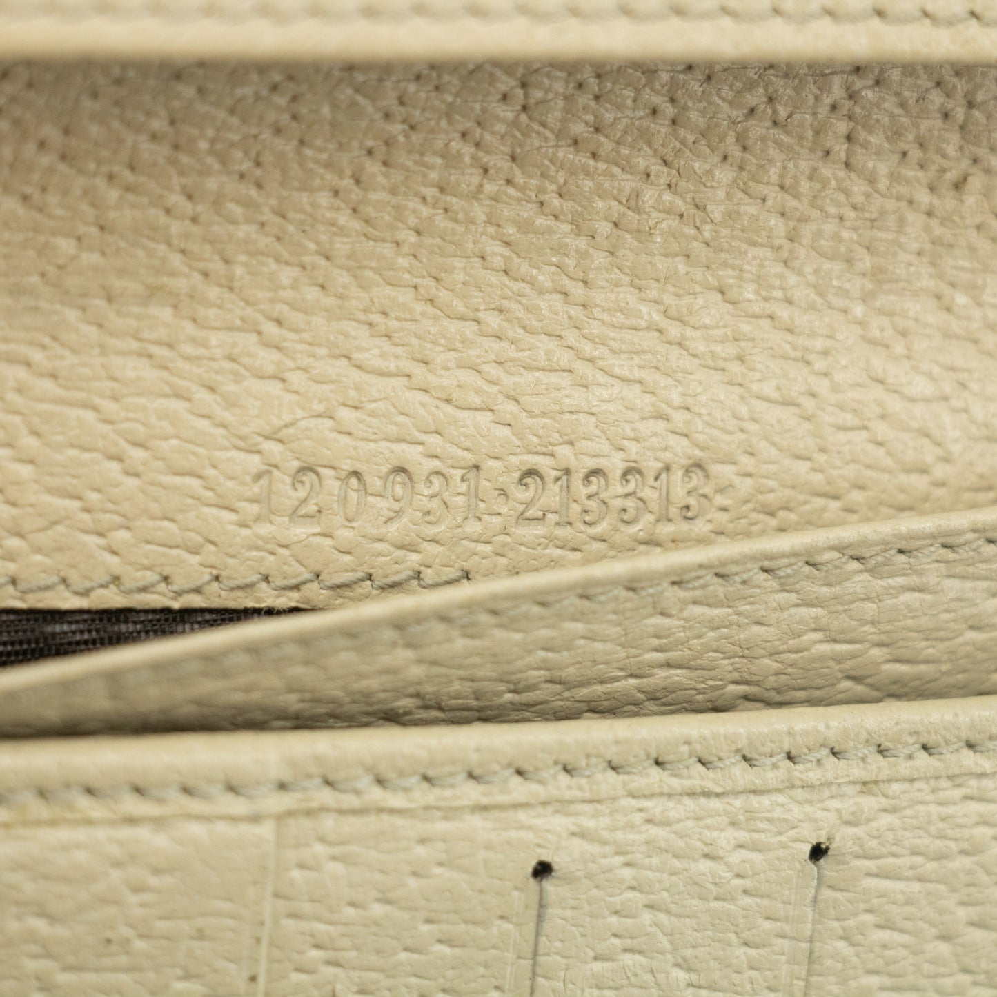 Gucci Brown x Ivory GG Canvas x Leather Long Wallet #2418