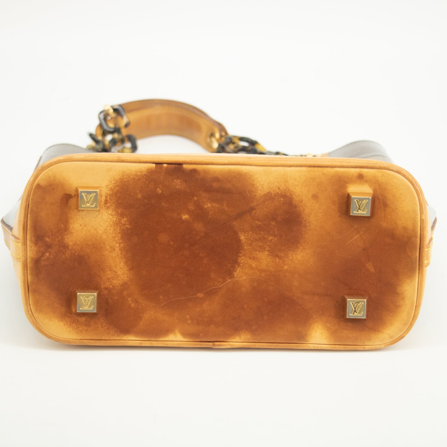 Louis Vuitton Monogram Ambre Vinyl Cabas MM Shoulder Bag #2572