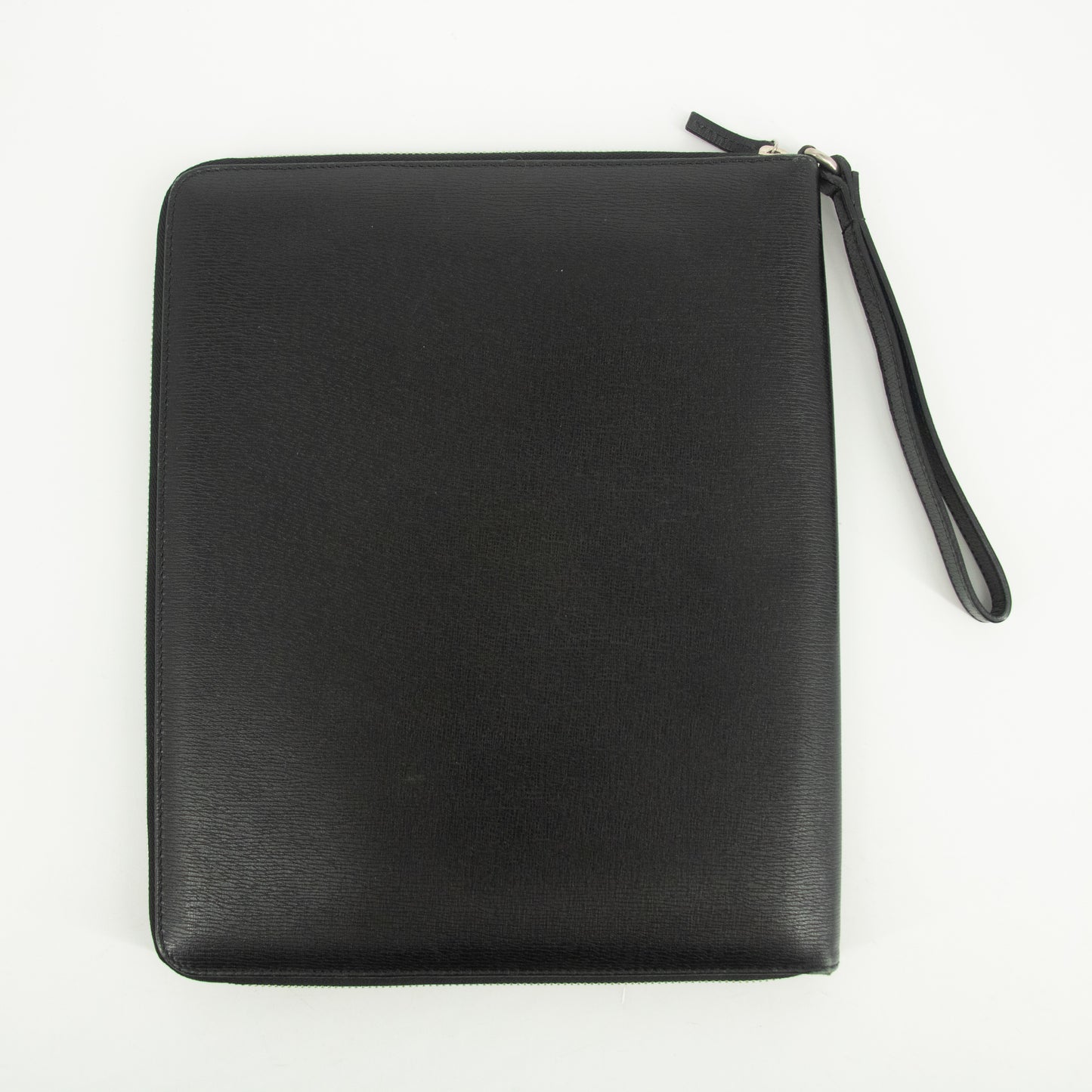 Gucci Black Leather Zip Around Clutch Bag #2574