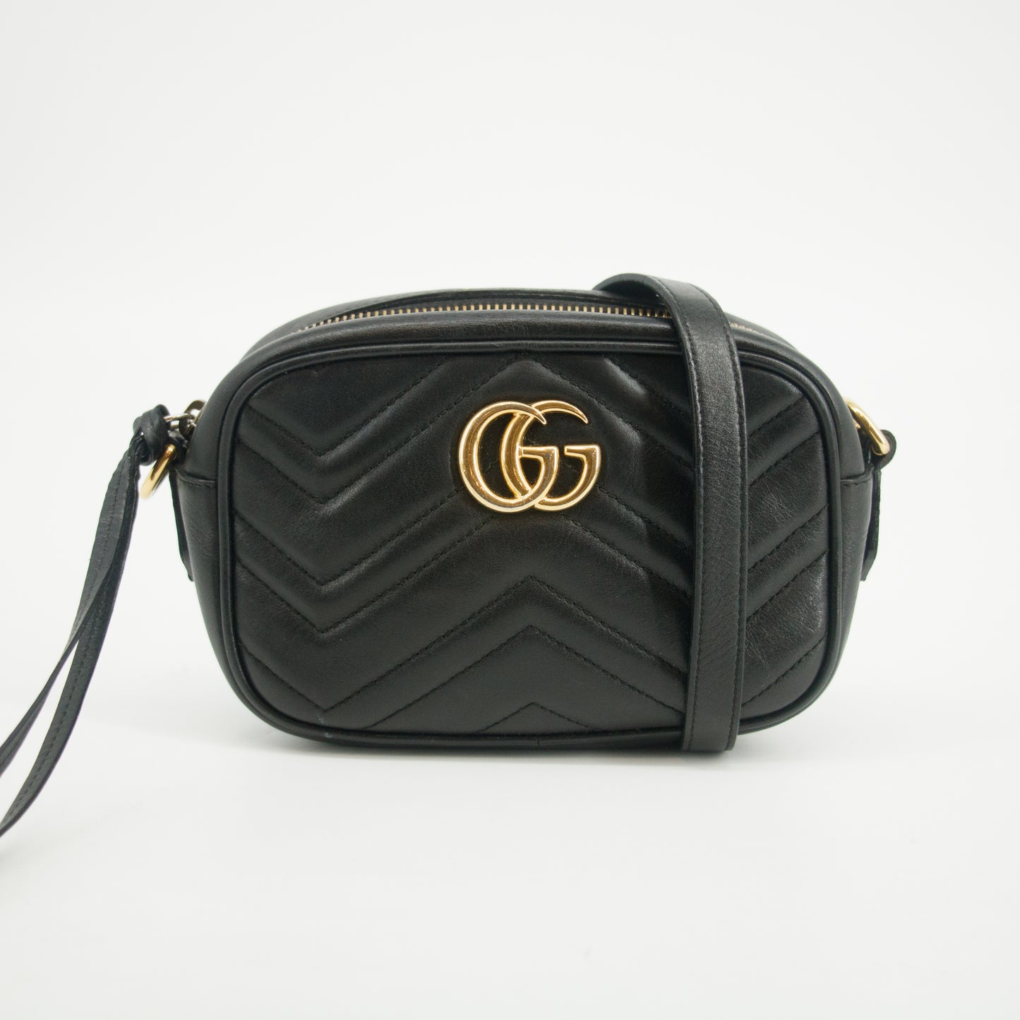 Gucci Black Marmont Chain Shoulder Bag #2589