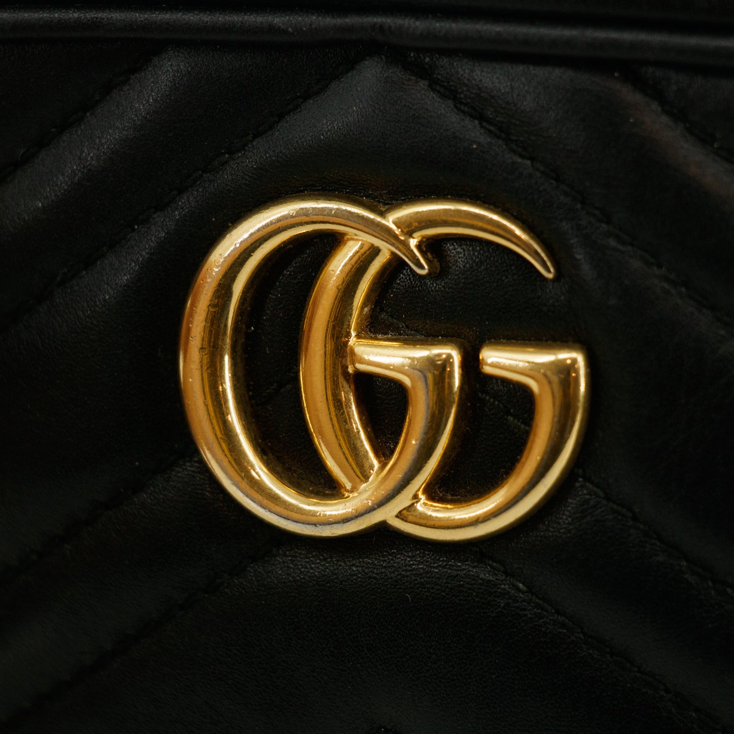 Gucci Black Marmont Chain Shoulder Bag #2589
