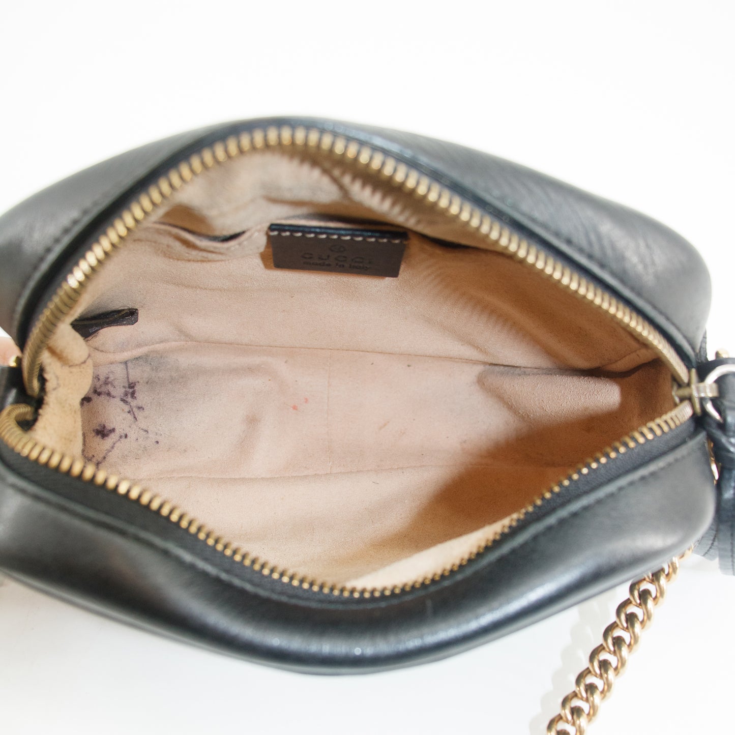 Gucci Black Marmont Chain Shoulder Bag #2589