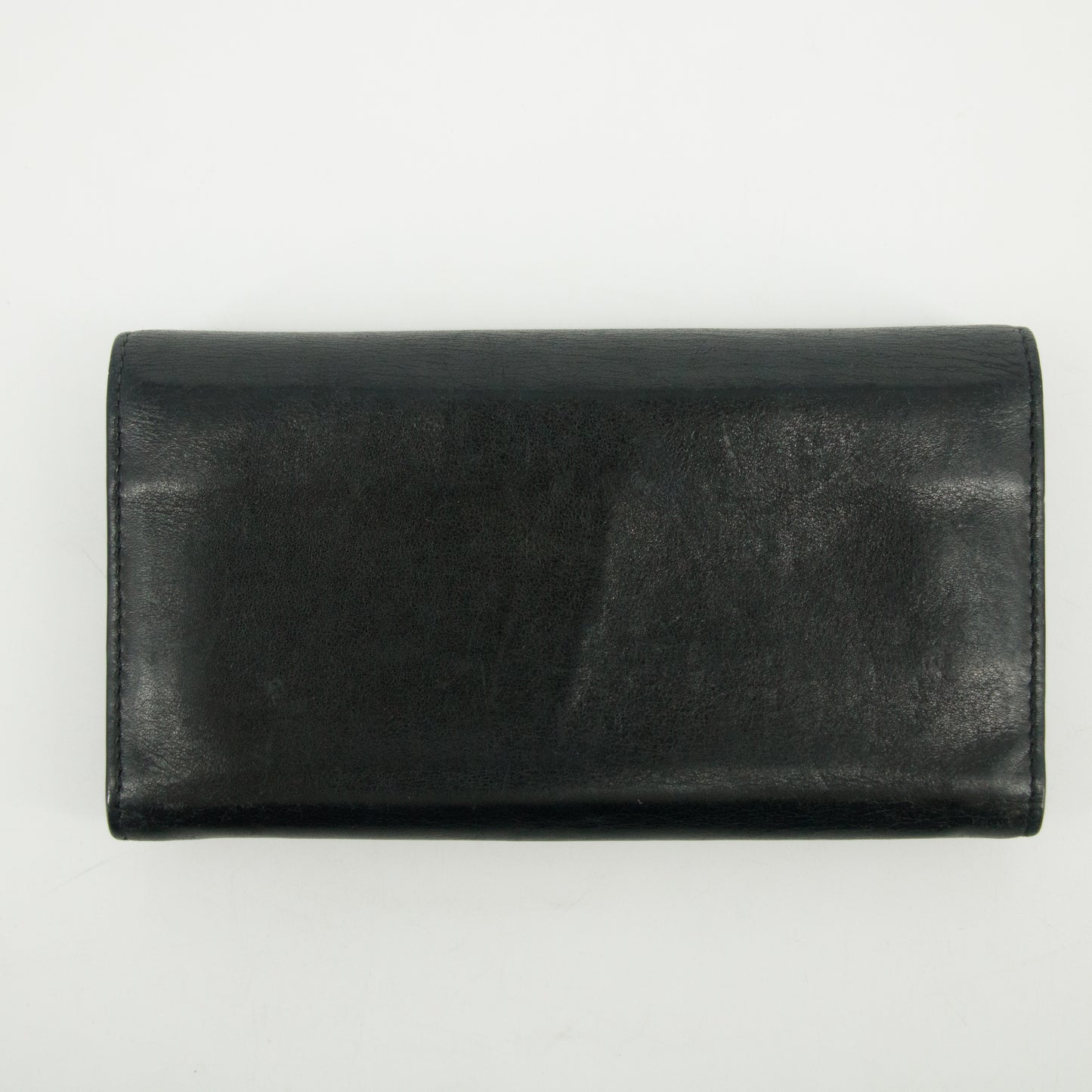 Gucci Black Interlocking G Leather Long Wallet #2636
