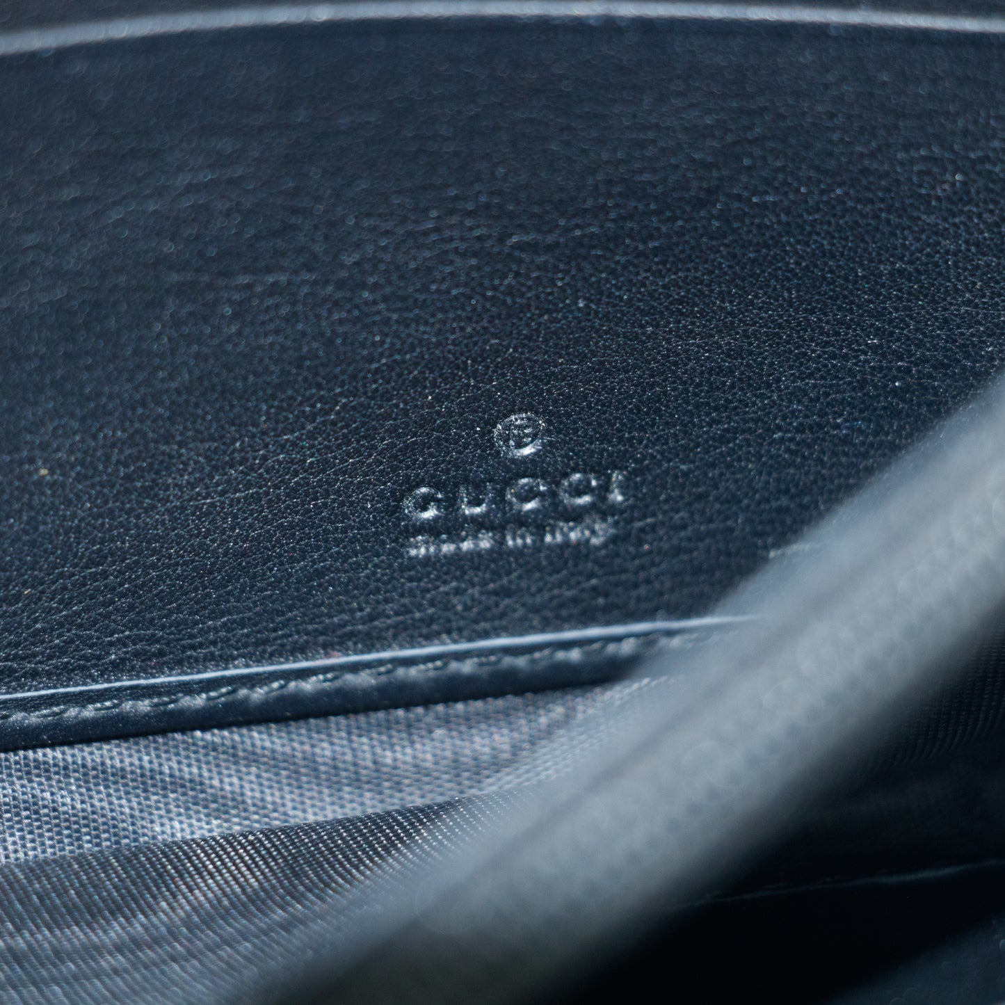 Gucci Black Interlocking G Leather Long Wallet #2636