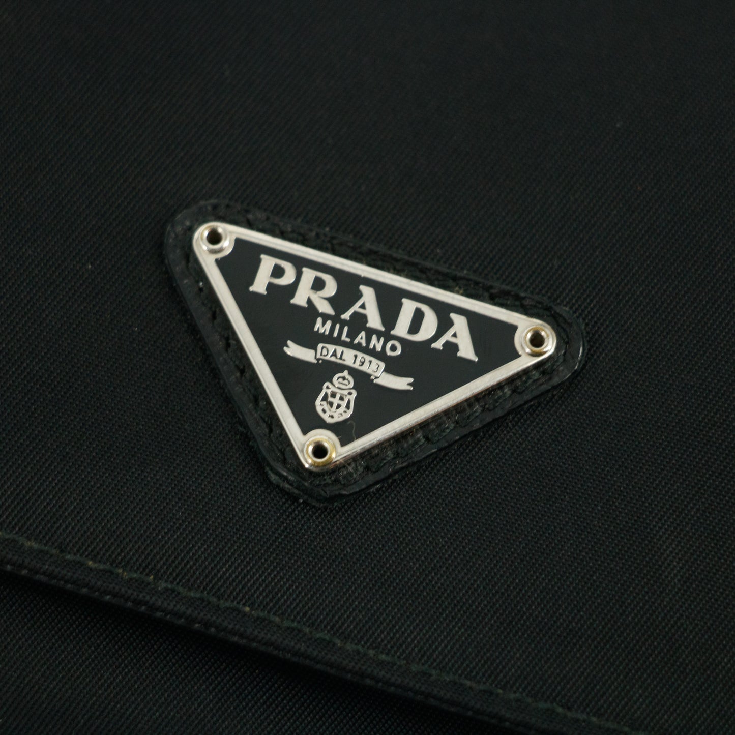 Prada Black Tessuto Nylon Long Wallet #2641