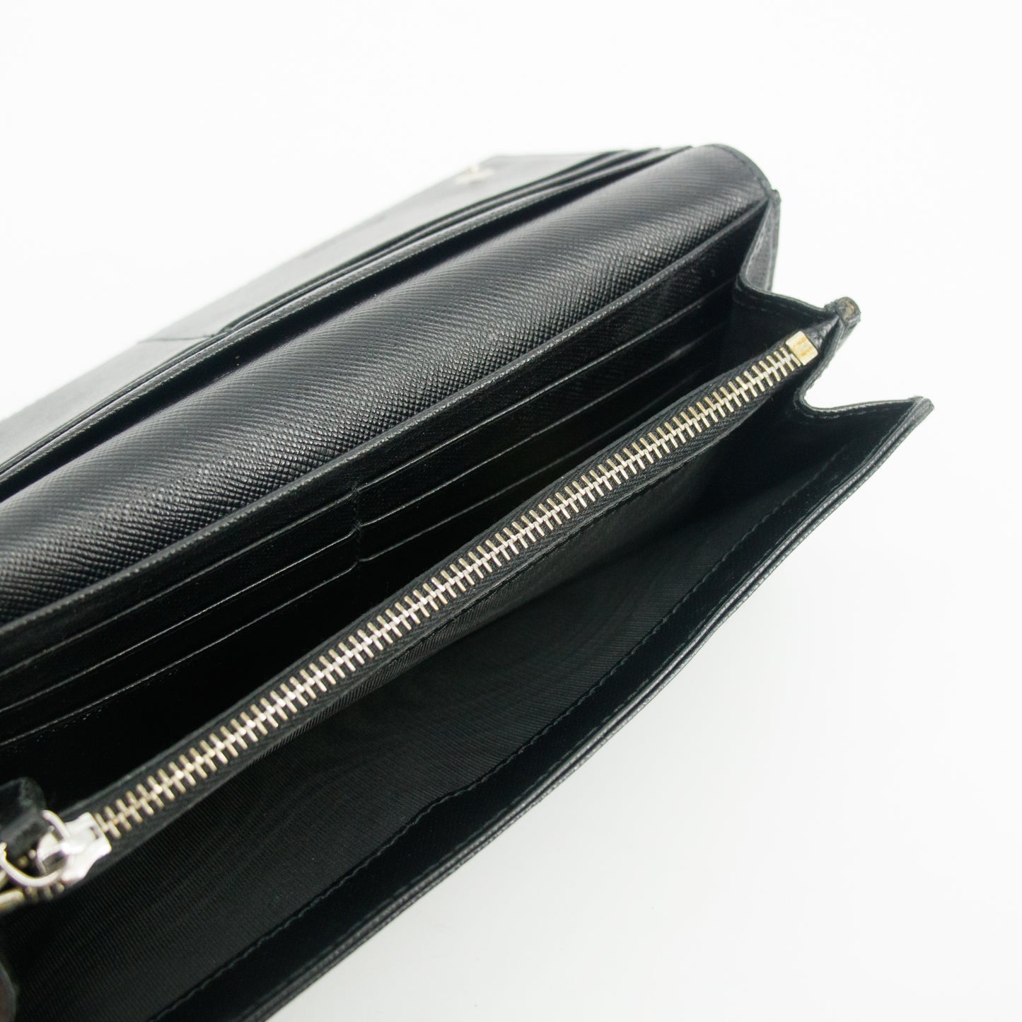 Prada Black Tessuto Nylon Long Wallet #2641
