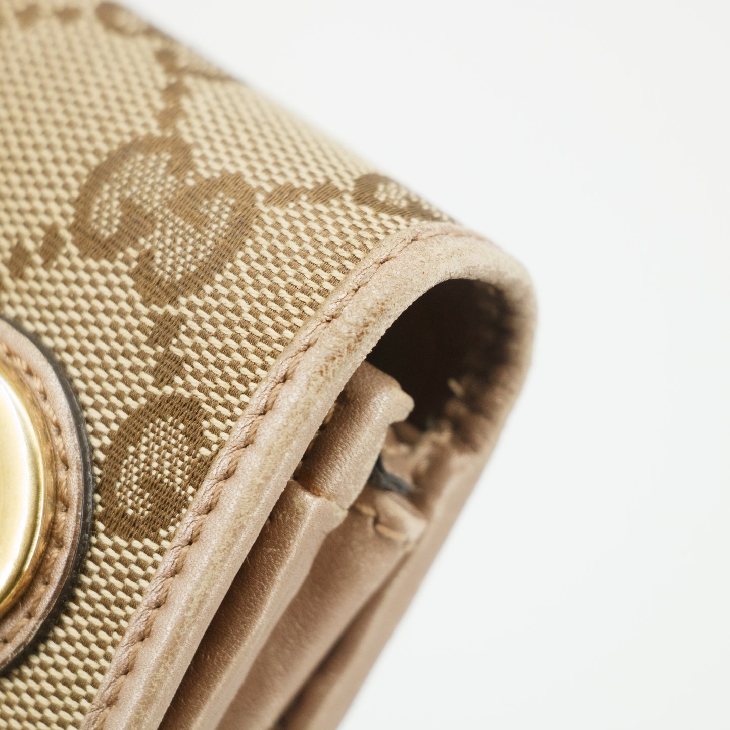 Gucci Brown Lovely Heart GG Canvas Long Wallet #2646