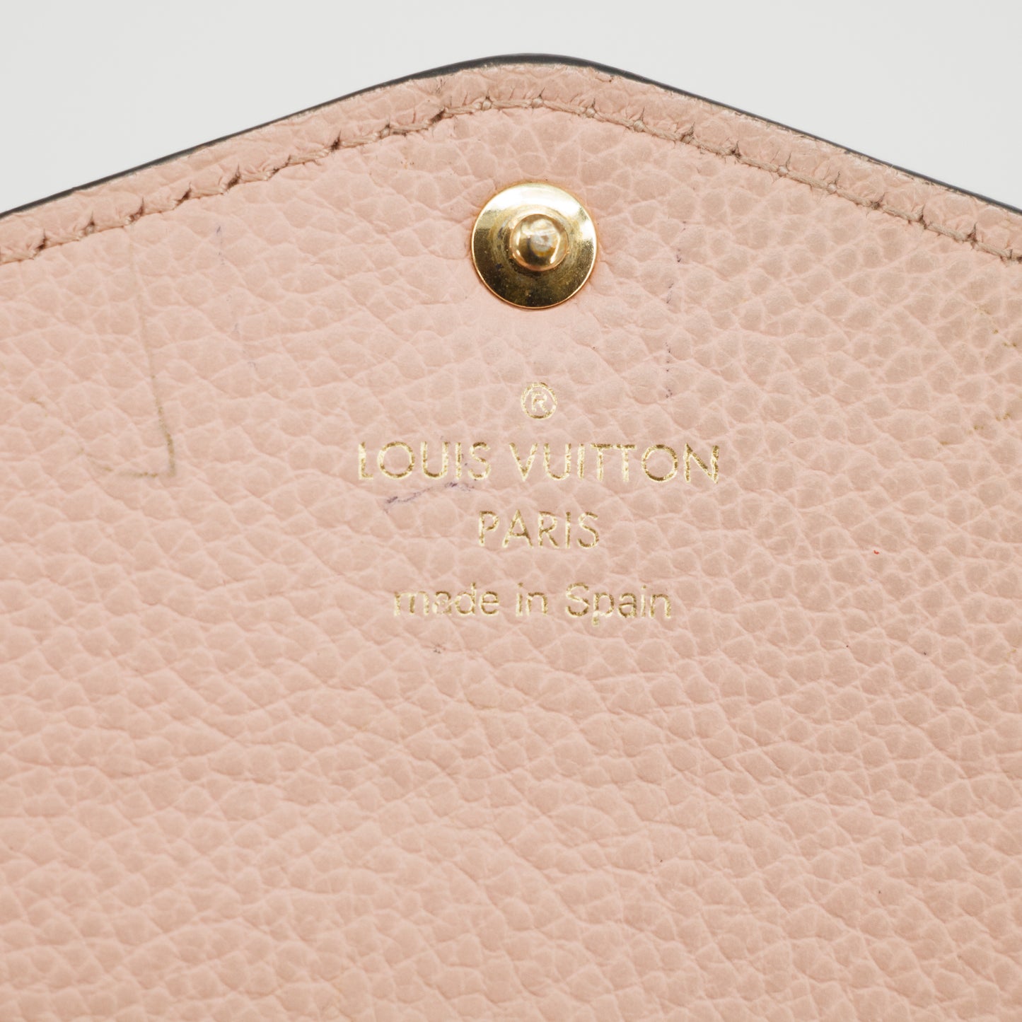 Louis Vuitton Pink Monogram Empreinte Portefeuille Sarah Wallet #2650