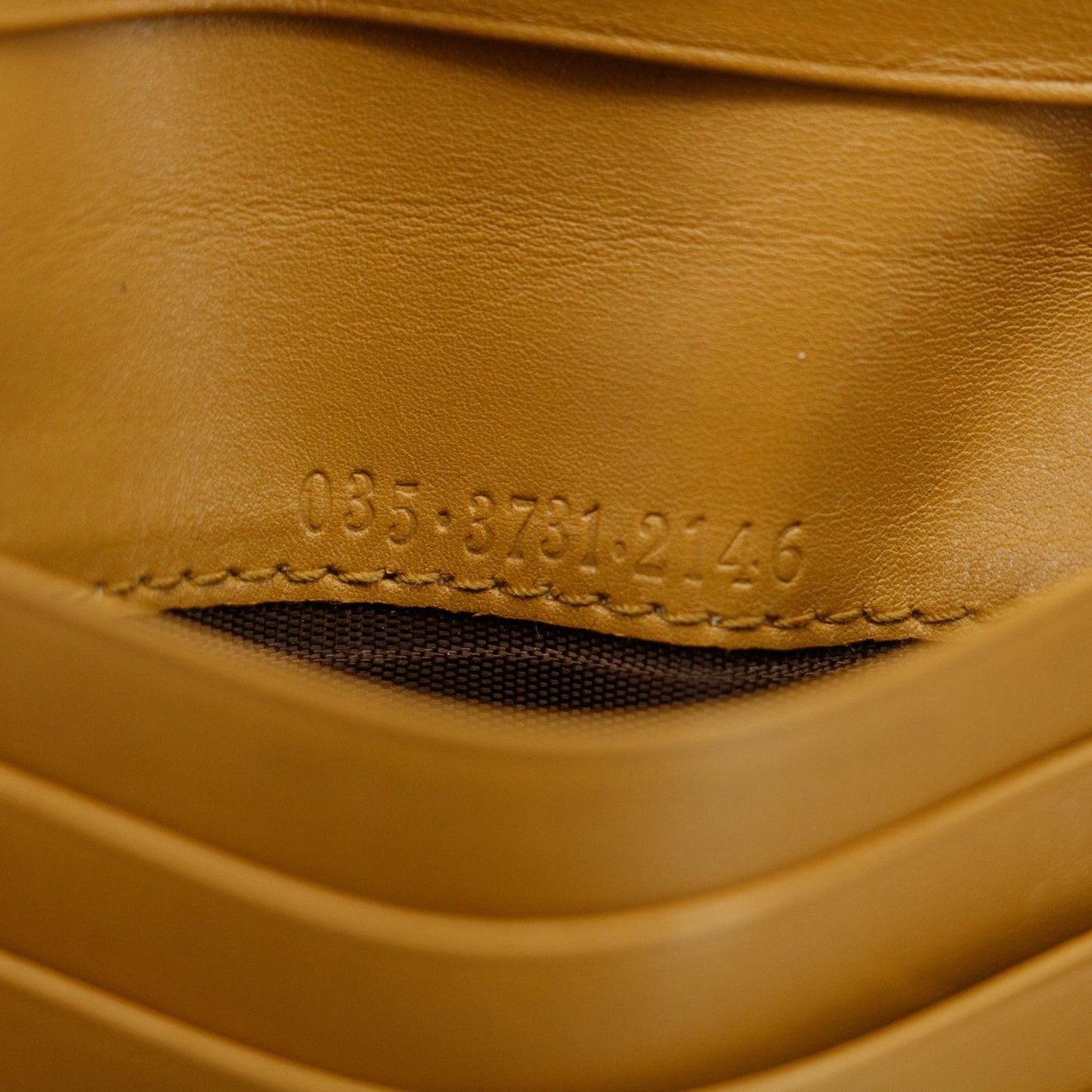 Gucci Brown GG Canvas x Leather Compact Wallet #2652