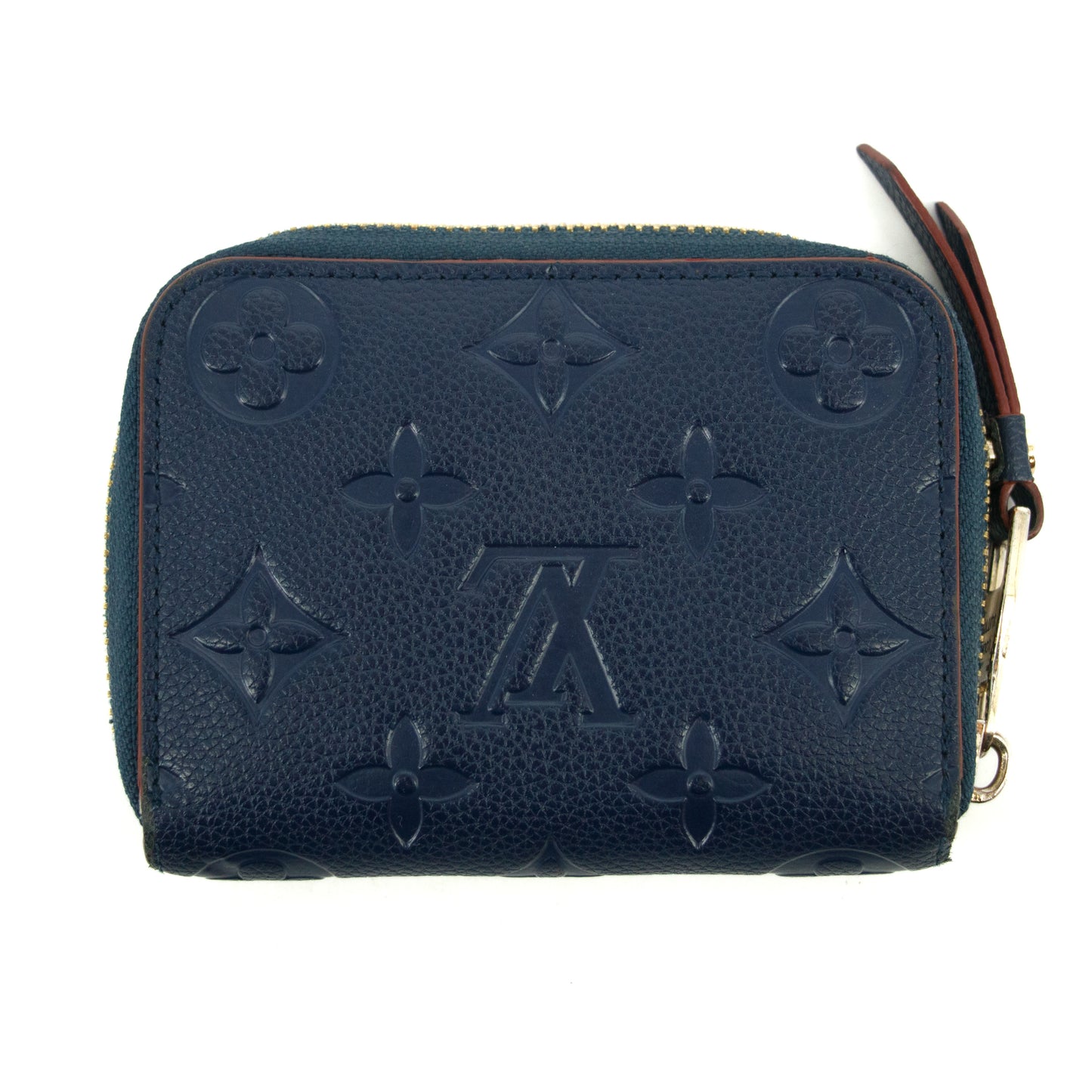 Louis Vuitton Navy Monogram Empreinte Zippy Coin Case #2657
