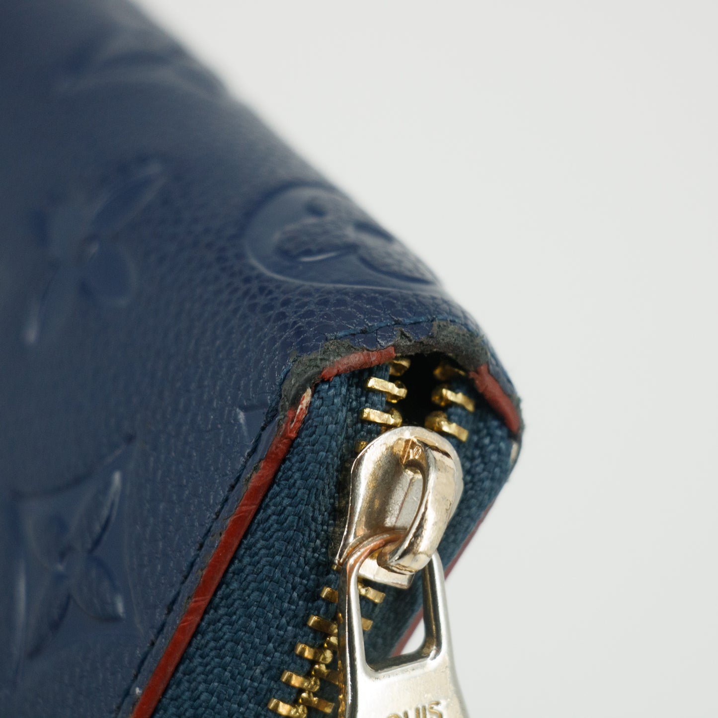 Louis Vuitton Navy Monogram Empreinte Zippy Coin Case #2657