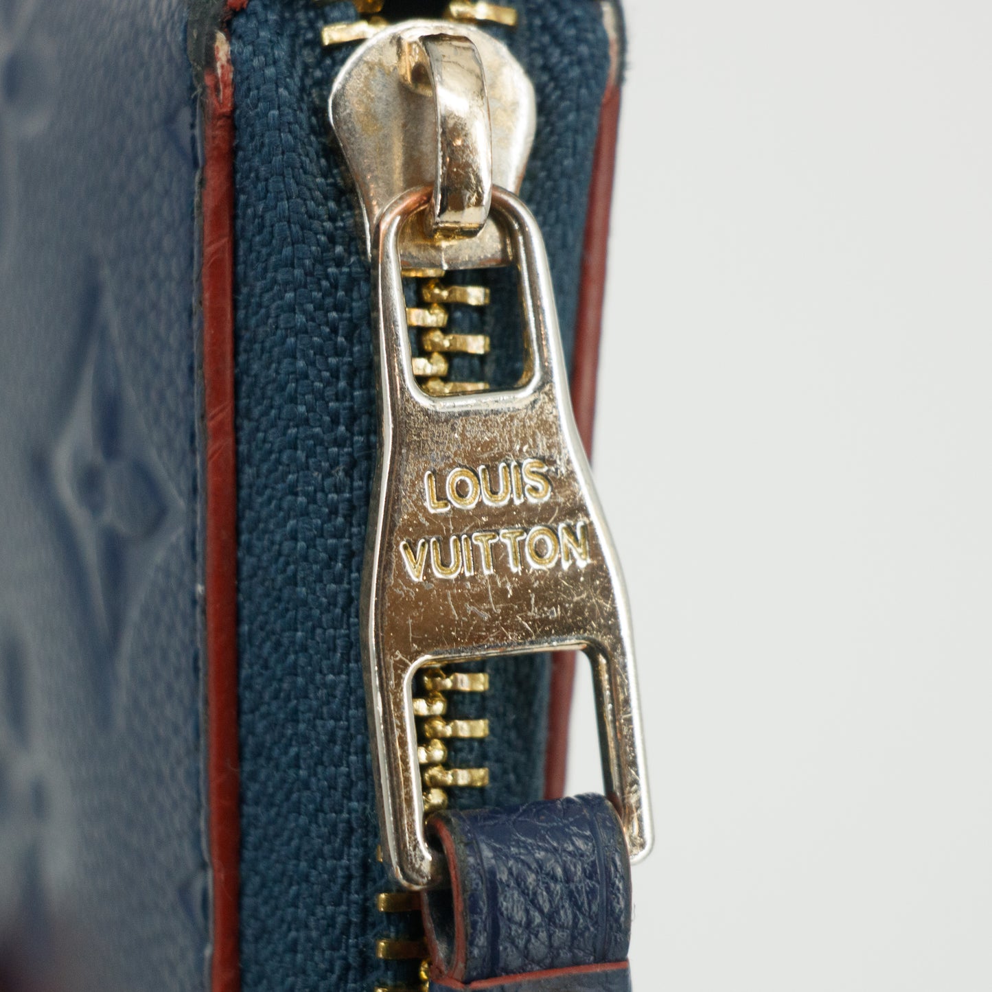 Louis Vuitton Navy Monogram Empreinte Zippy Coin Case #2657