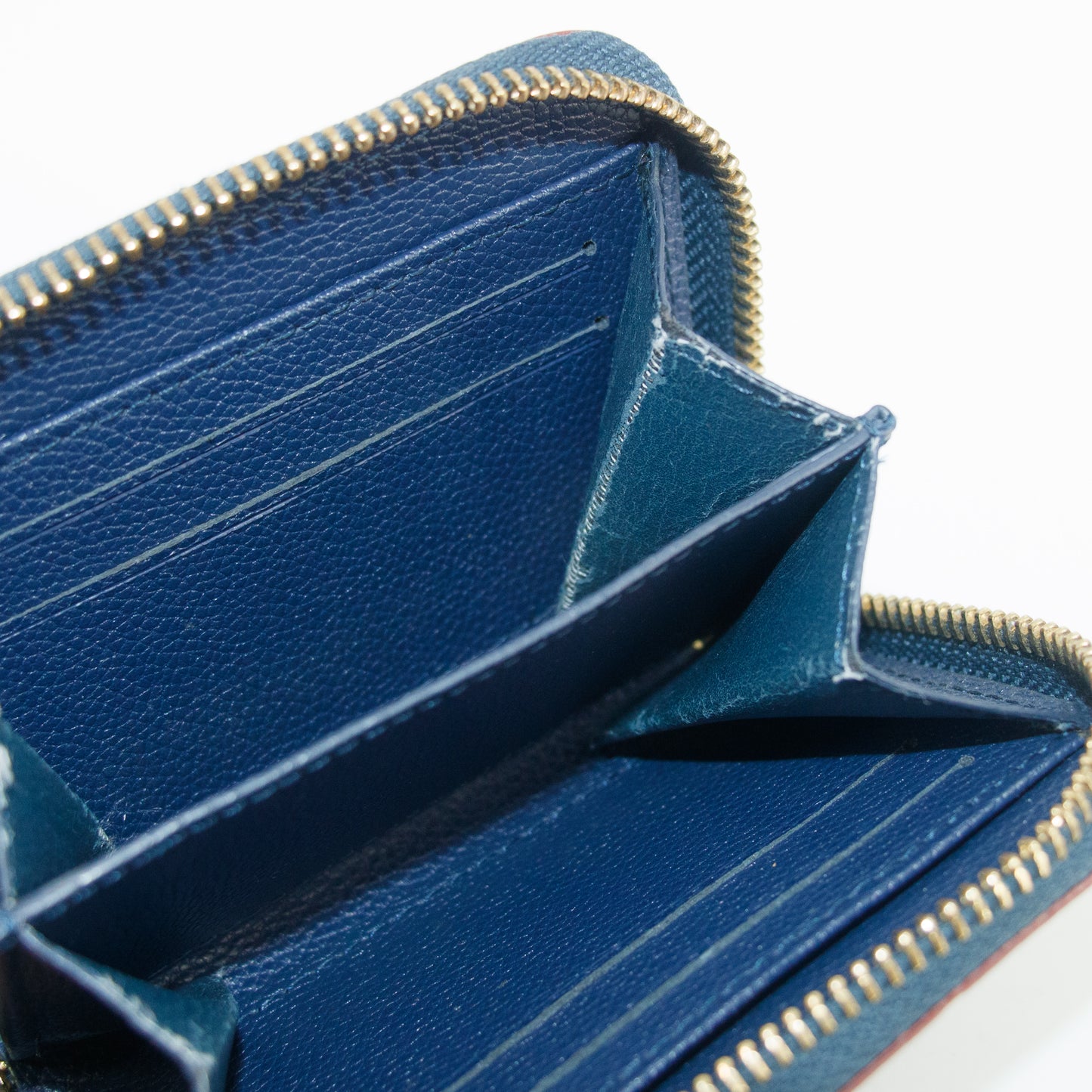 Louis Vuitton Navy Monogram Empreinte Zippy Coin Case #2657