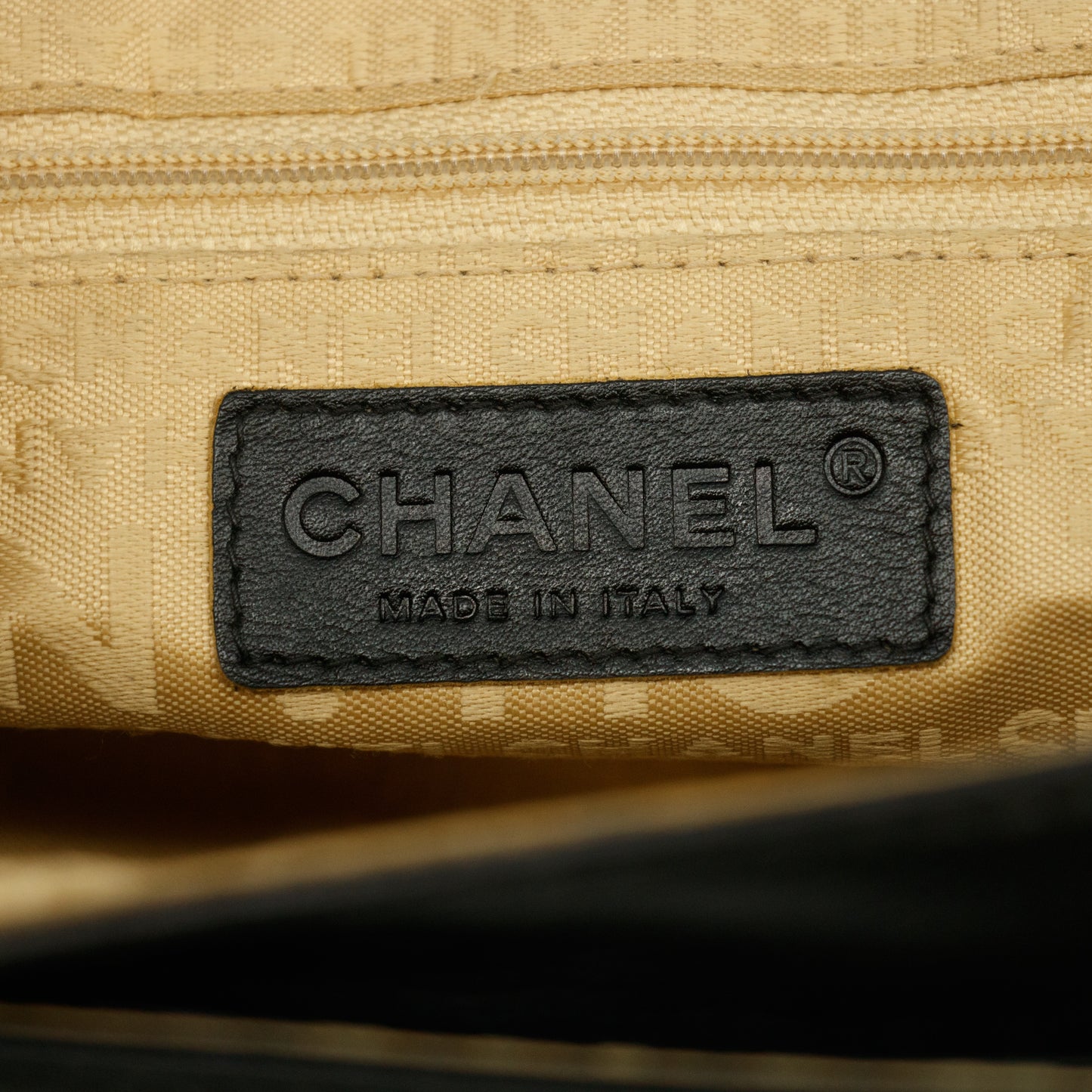 Chanel 2.55 Rare Caviar Skin Black Chain Shoulder Bag 8 Series #2683