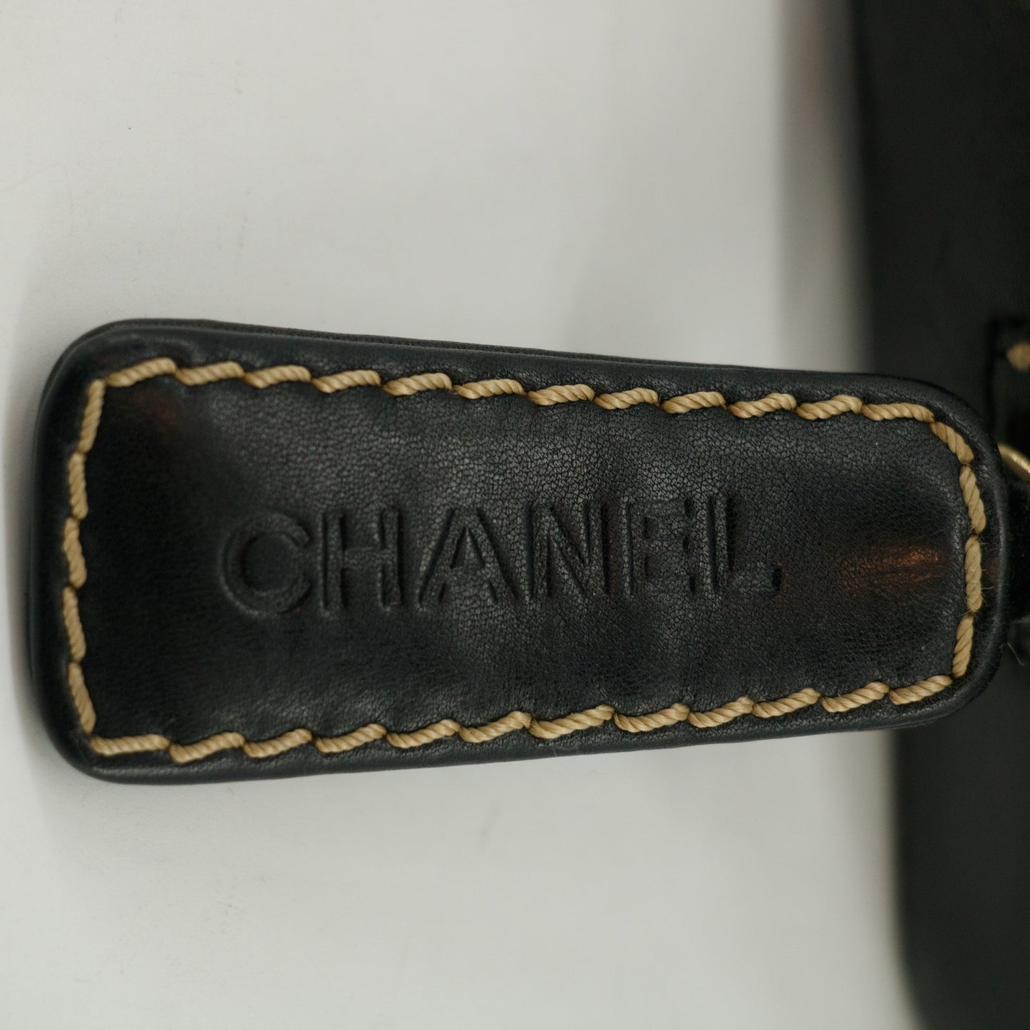 Chanel Wild Stitch CC Coco Mark Black Quilted Hand Bag #2704