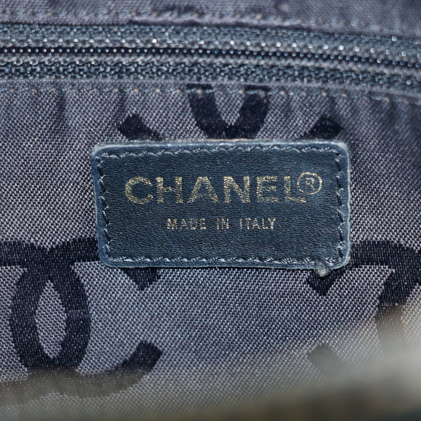 Chanel Wild Stitch CC Coco Mark Black Quilted Hand Bag #2704