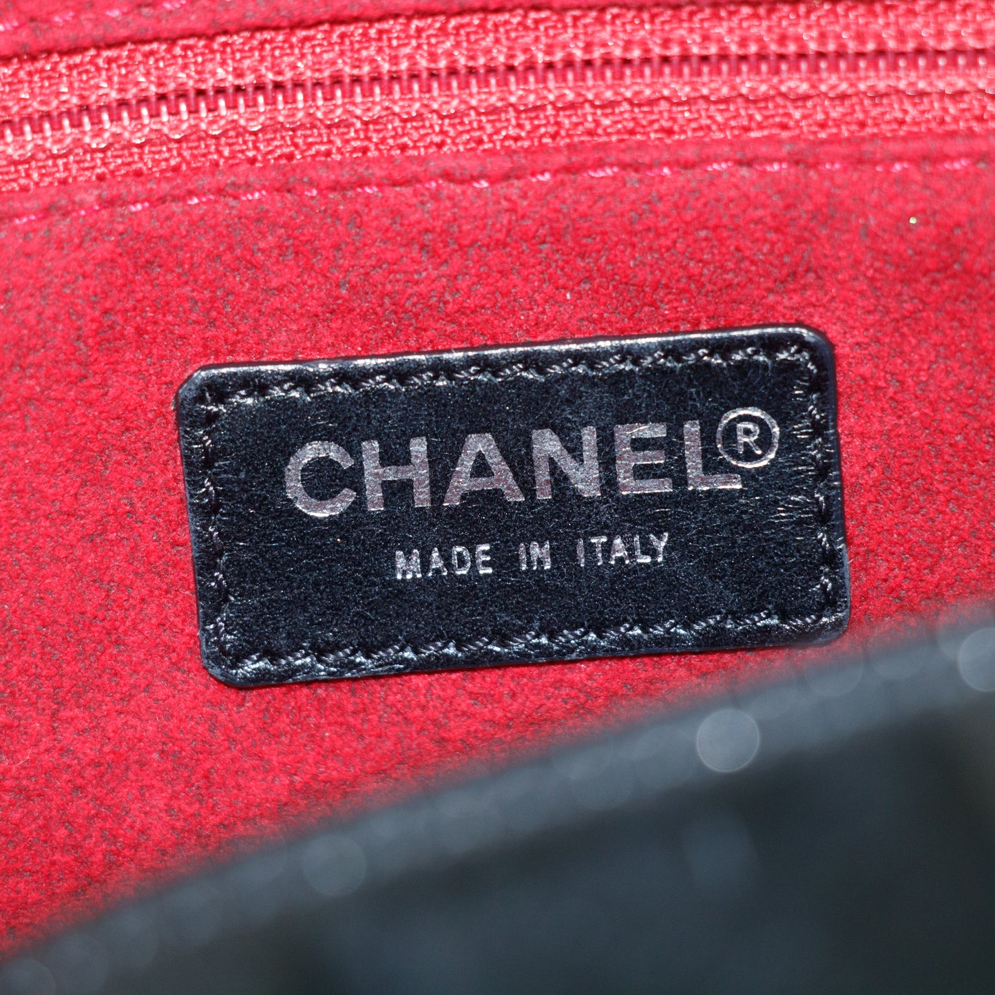 Chanel Chocolate Bar Black Patent Bowling Bag #2710