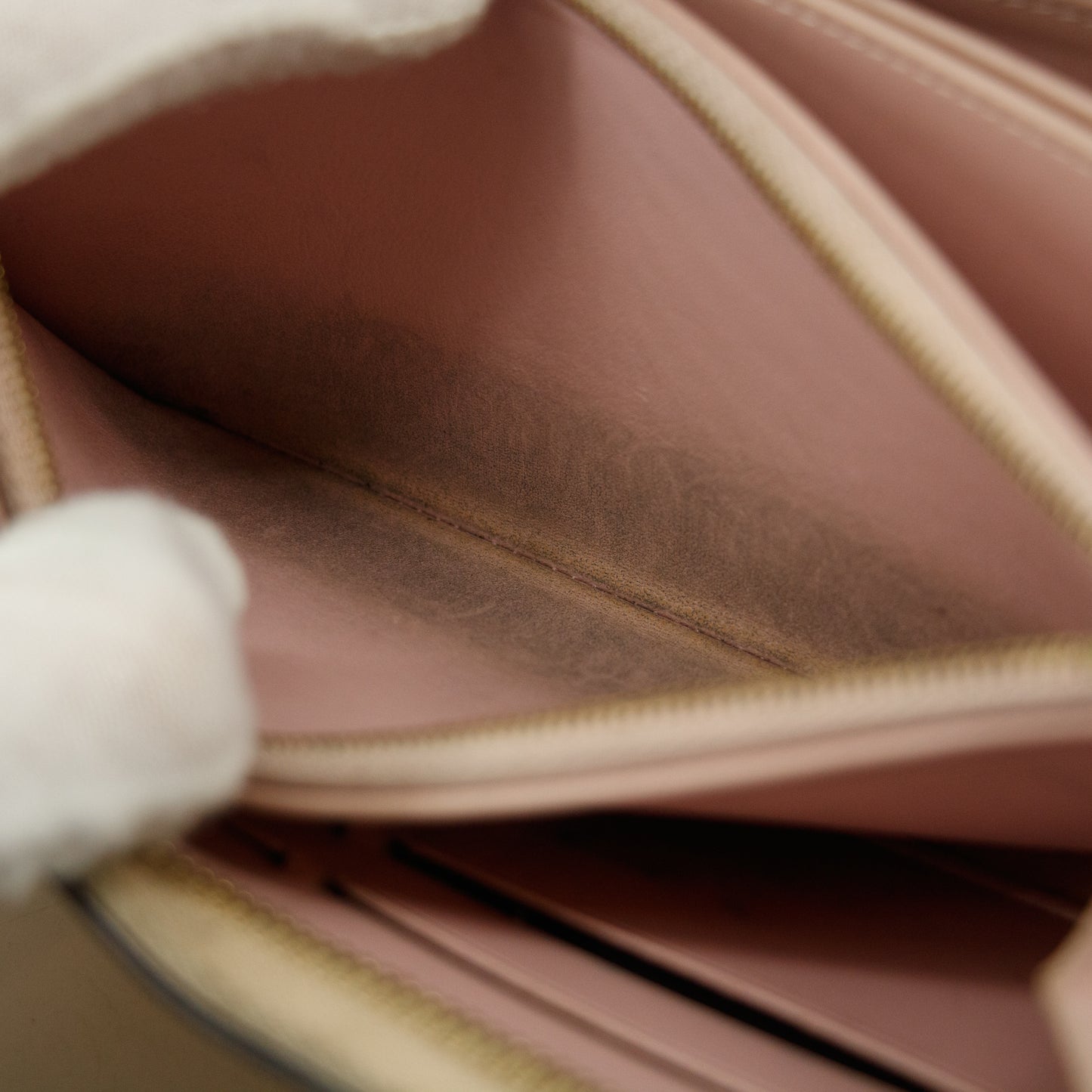 Louis Vuitton Dune Striped Monogram Vernis Zippy Wallet #3125