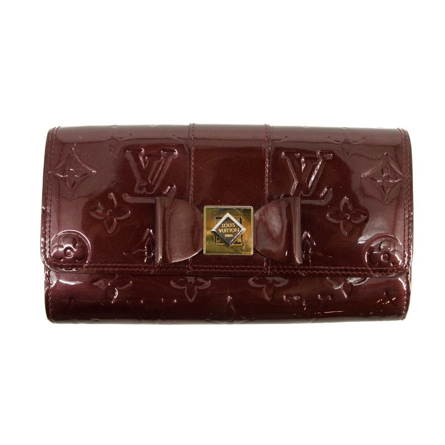 Louis Vuitton Vernis Turnlock Sarah Portefeuille Wallet #3150
