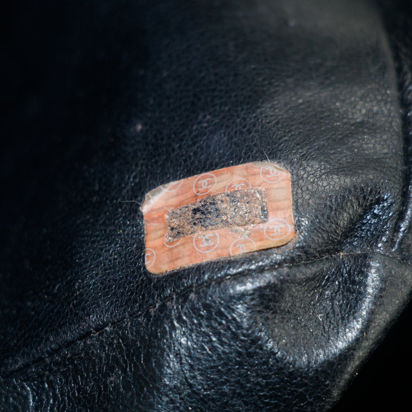 Chanel Deca Coco Mark Black Caviar Skin Shoulder Bag #3329