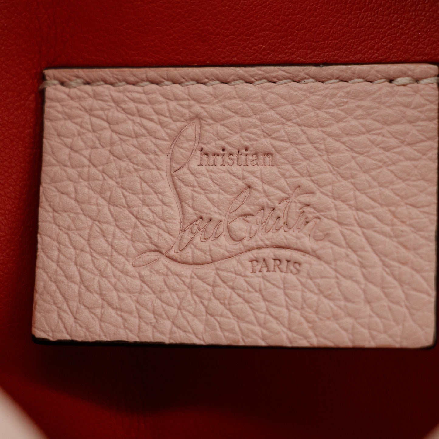 Christian Loubitin Rubylou Mini Shoulder Bag Pink Leather #3392