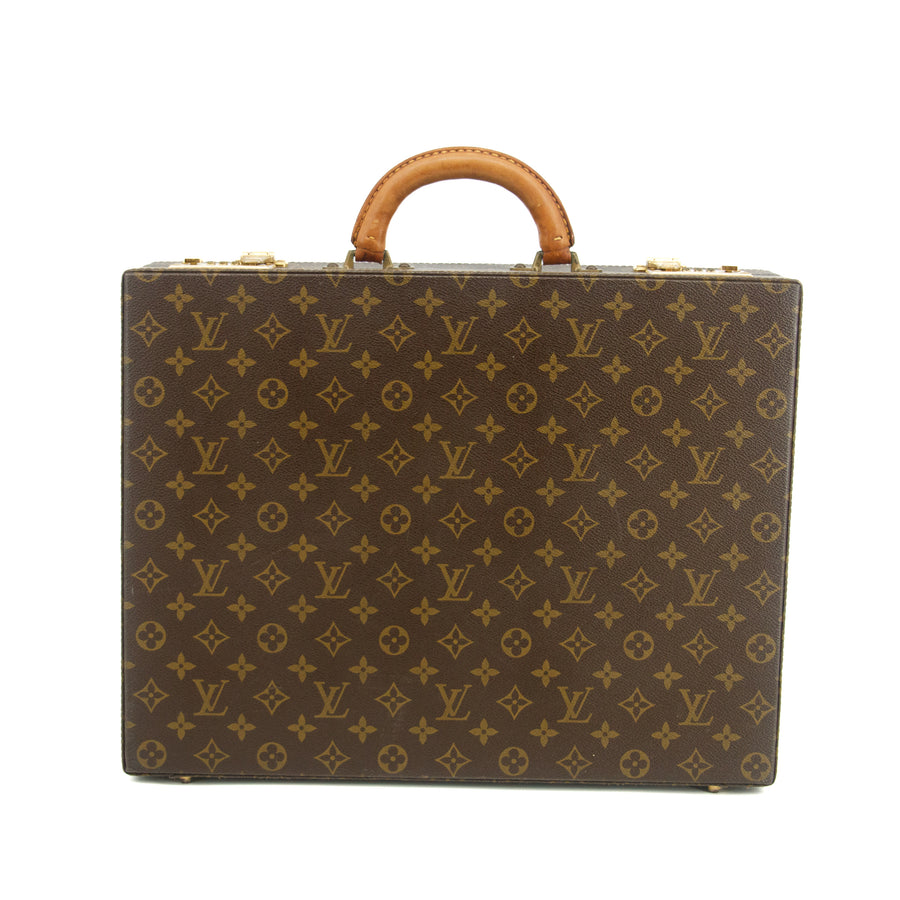 Louis Vuitton Monogram Canvas Vintage Crusher Breifcase Bag #3430