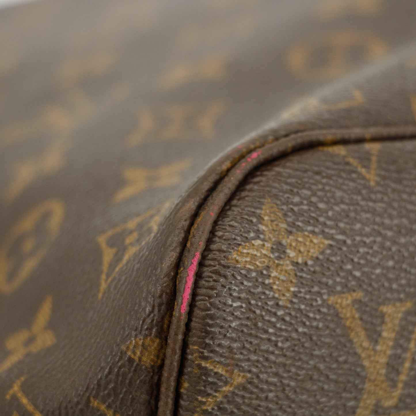 Louis Vuitton Monogram Canvas Brown Neverfull MM Shoulder Bag #3440