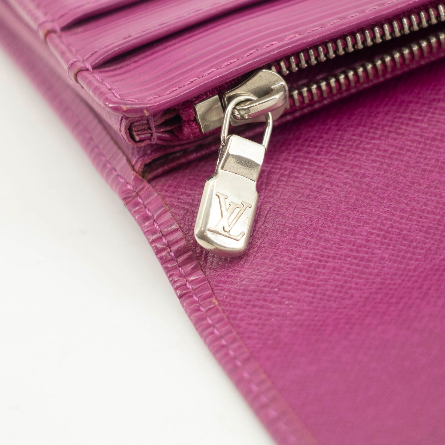 Louis Vuitton Purple Epi Leather Long Sarah Wallet #3515