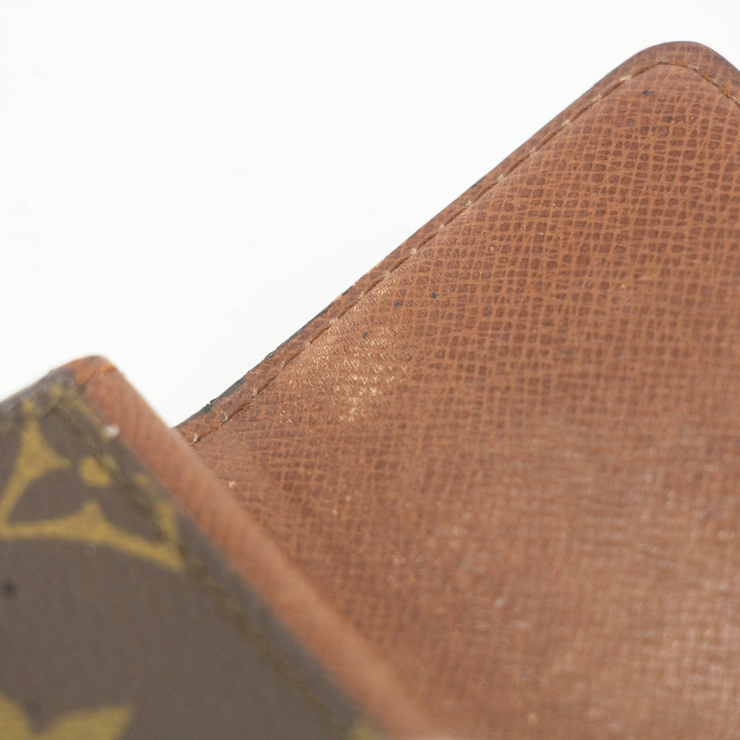 Louis Vuitton Monogram Canvas Brown Coin Case Wallet #3535
