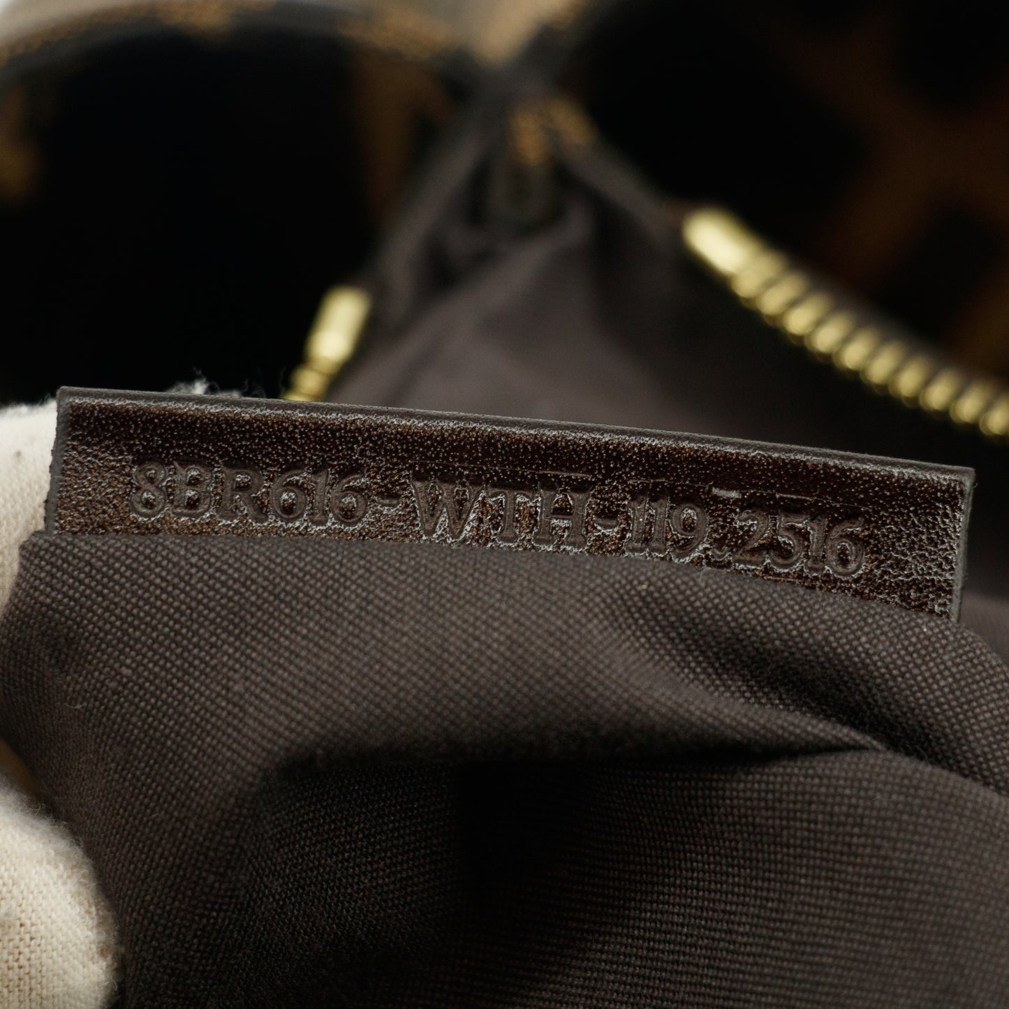 Fendi Mama Baguette Zucca FF Chain Shoulder Bag Brown #3546