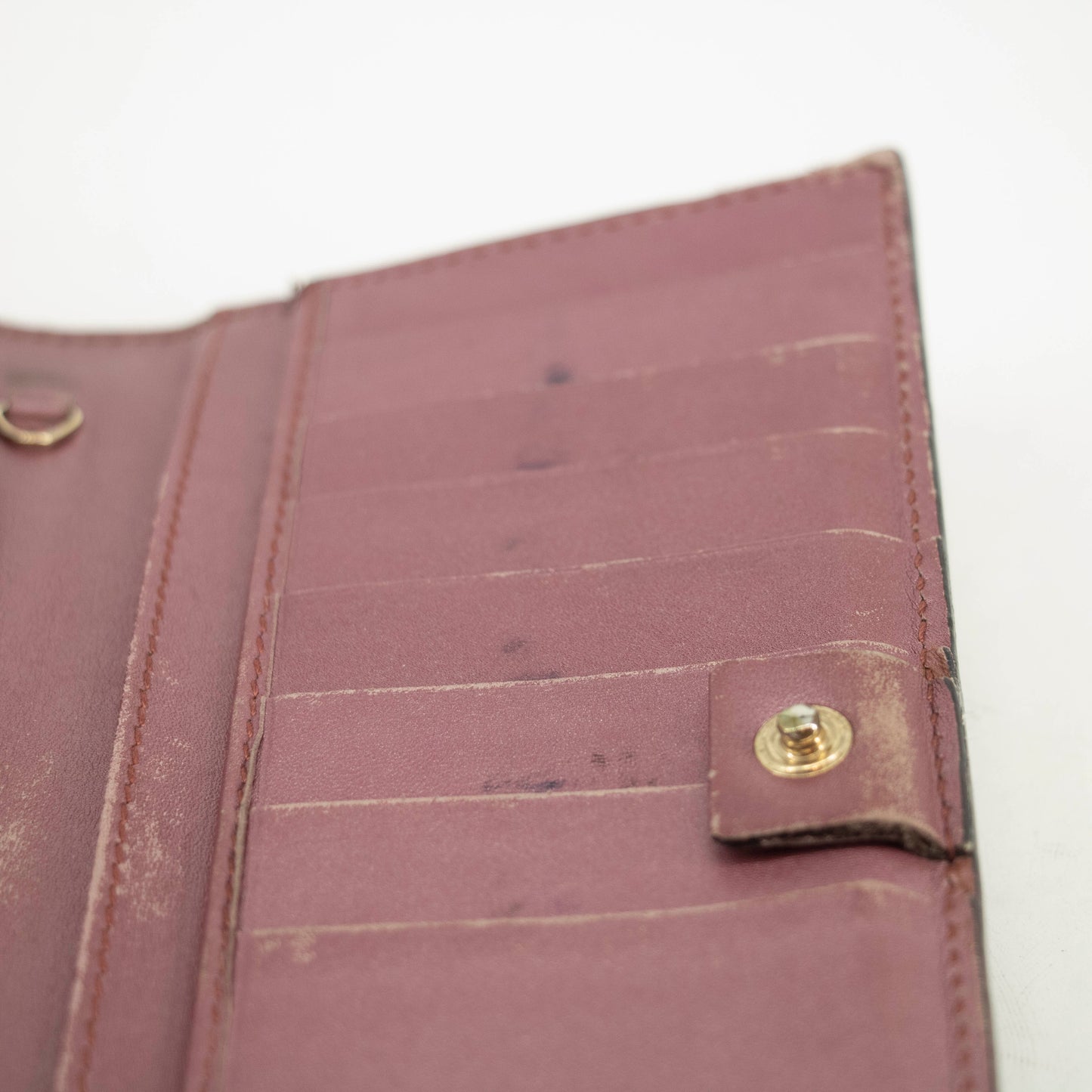 Gucci Microguccisima Patent Leather Pink Long Wallet #3562