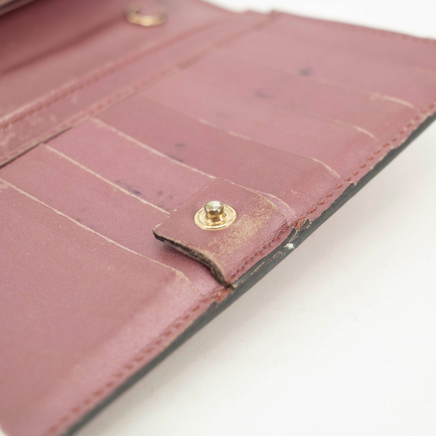 Gucci Microguccisima Patent Leather Pink Long Wallet #3562