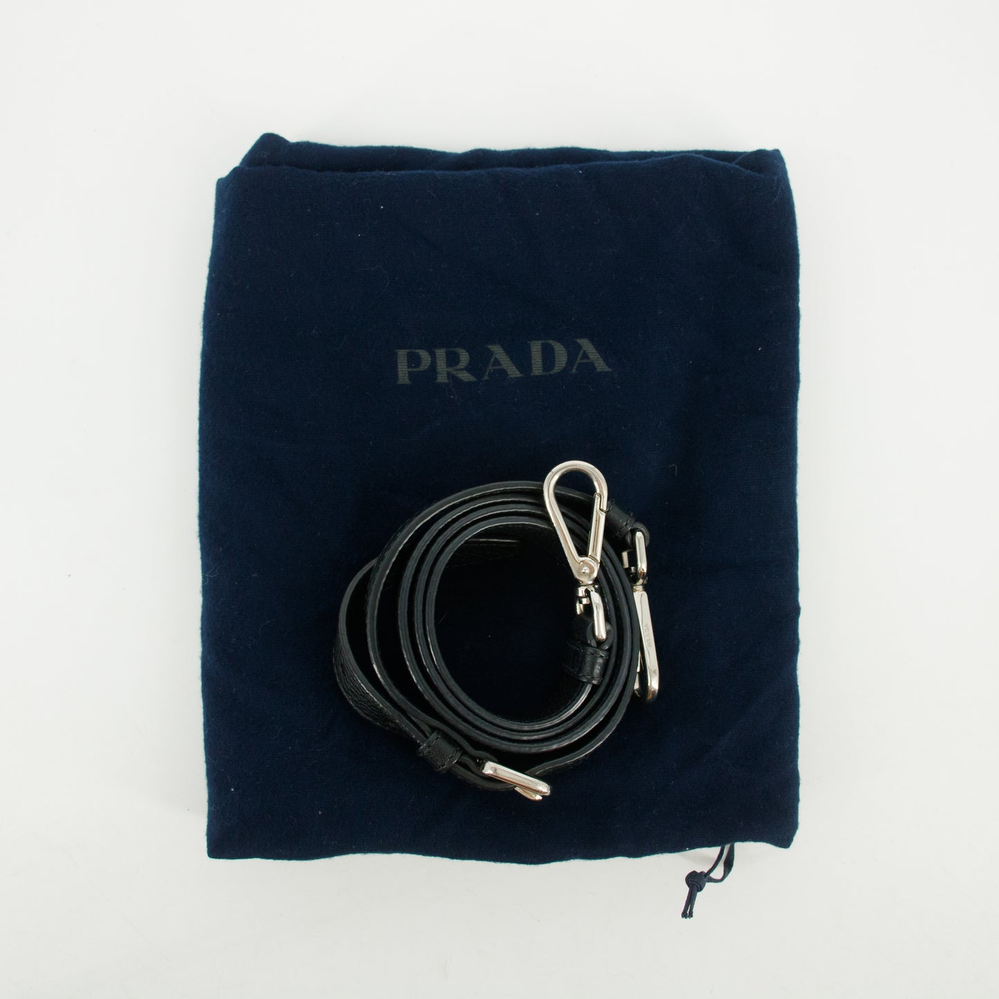 Prada Vitello Phenix Black Top Handle 2Way Shopping Shoulder Bag #3577