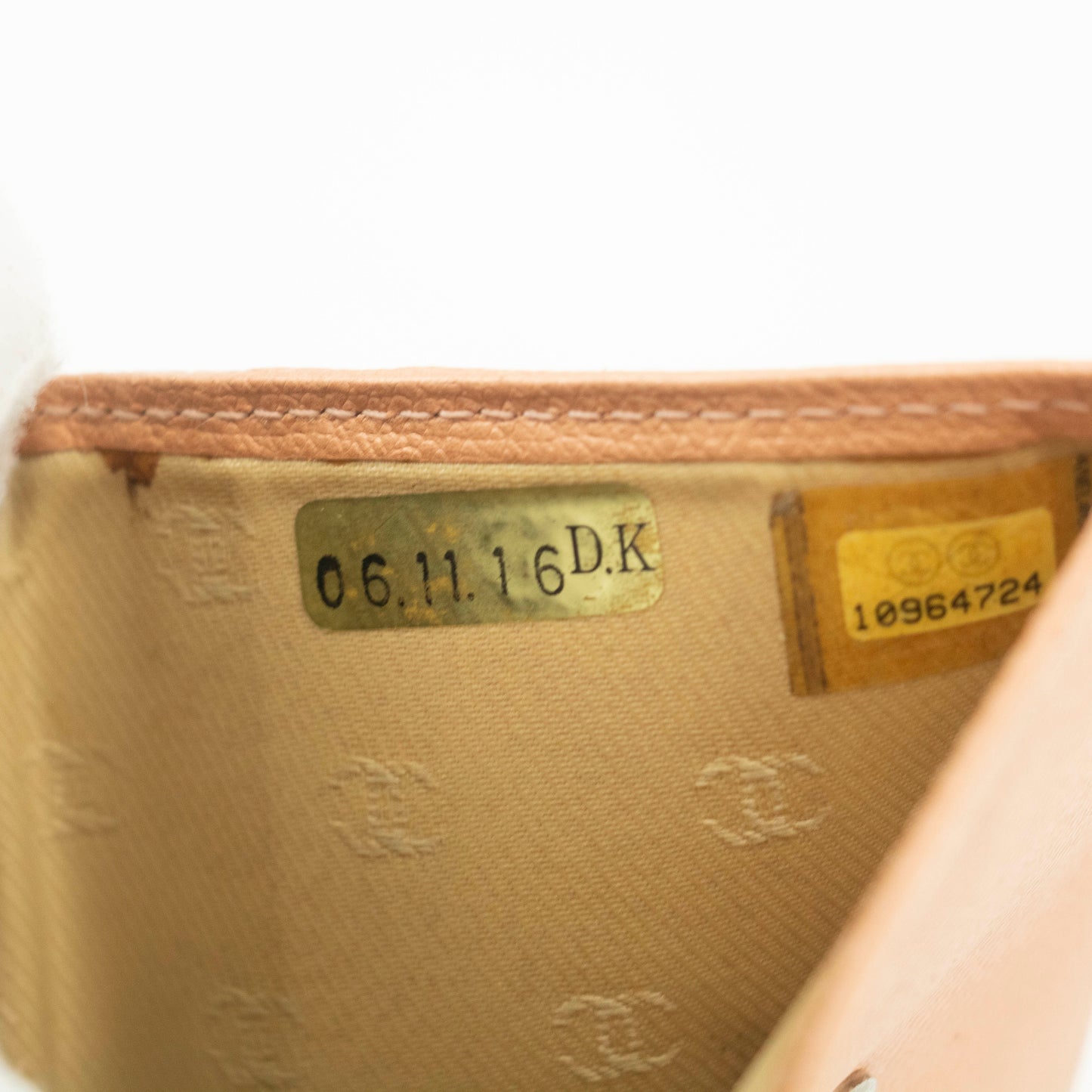 Chanel Pink Leather Compact Trifold Wallet #3715