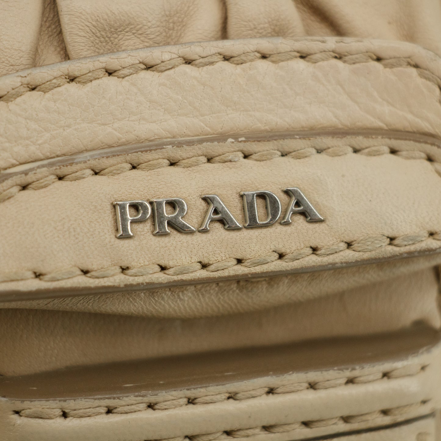 Prada Brown Nappa Gaufre Flap Shoulder Bag #3597