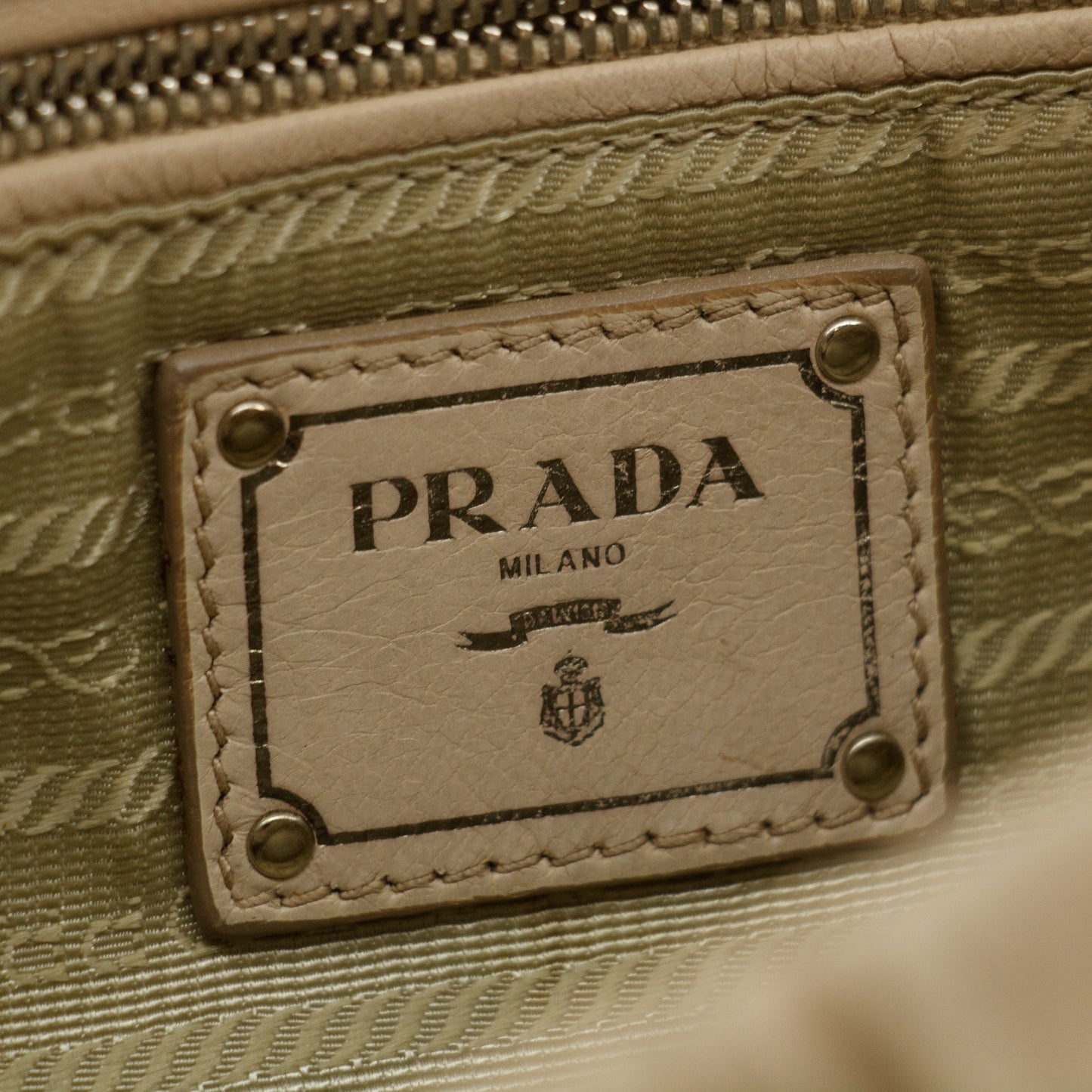 Prada Brown Nappa Gaufre Flap Shoulder Bag #3597