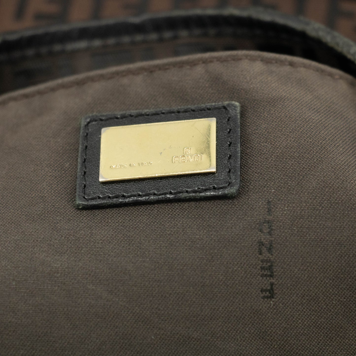 Fendi Dark Brown FF Zucca Hobo Shoulder Bag #3605