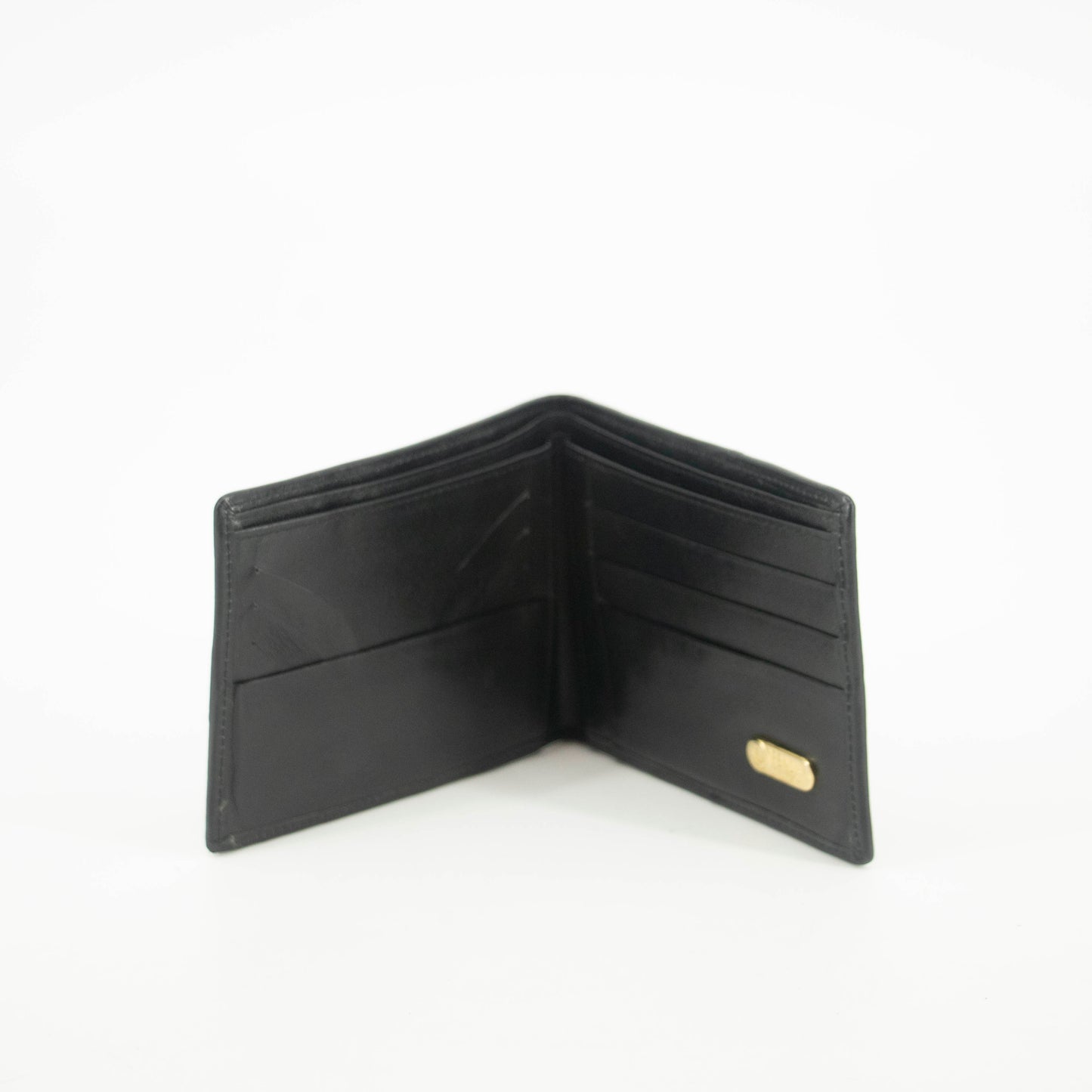 Fendi Black Leather Mens Bifold Wallet #3611