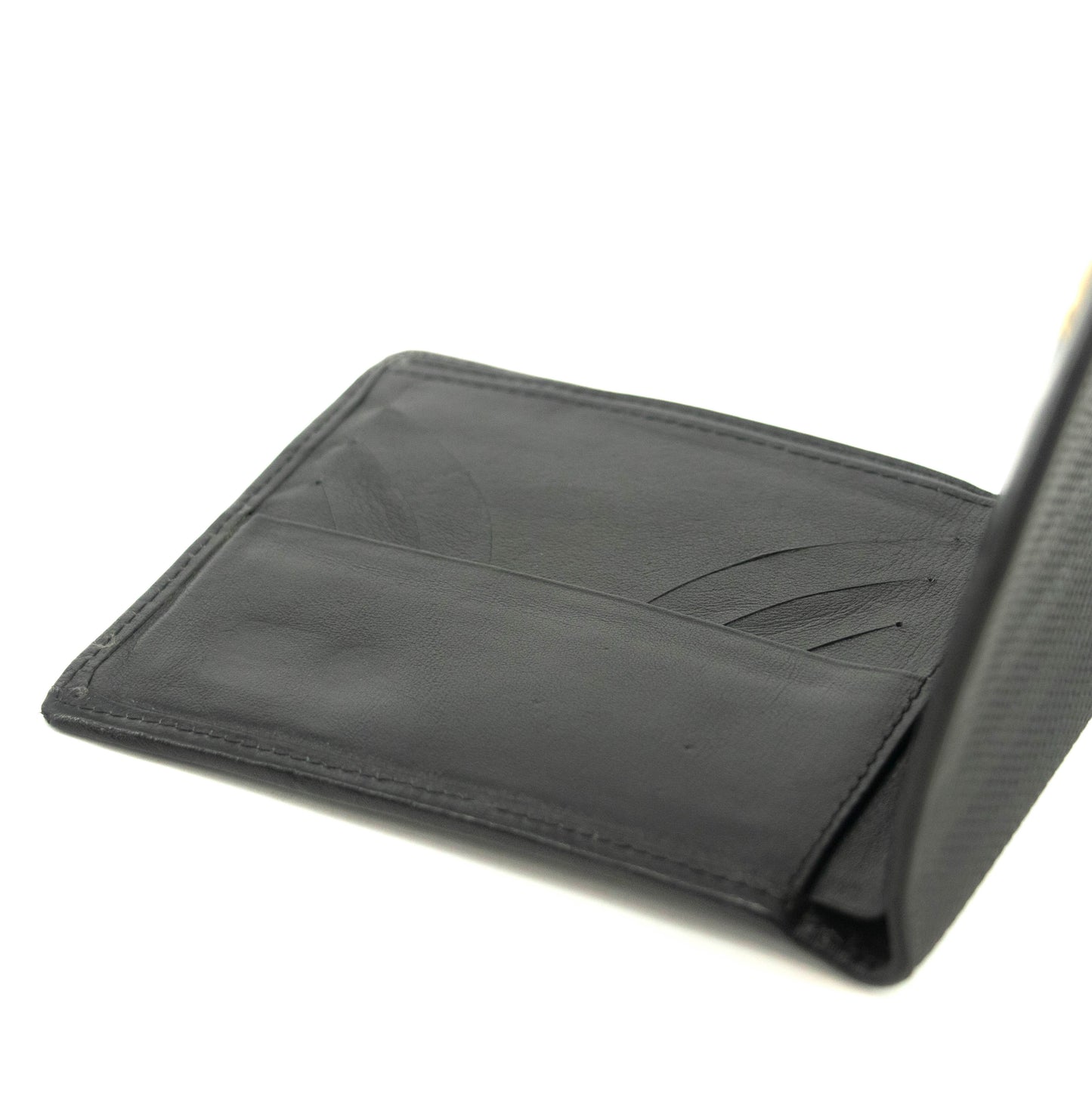 Fendi Black Leather Mens Bifold Wallet #3611