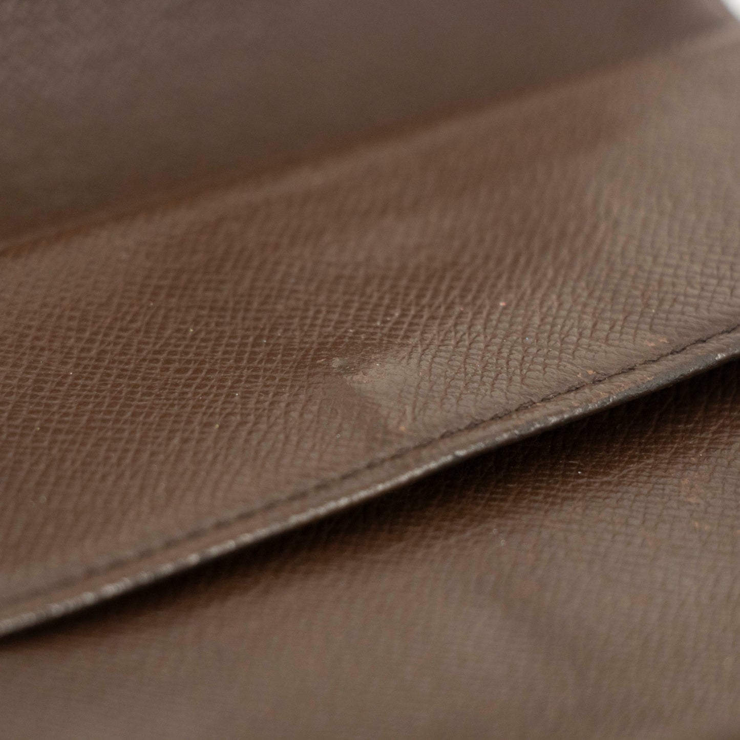 Louis Vuitton Damier Ebene Brown Trifold Wallet #3695