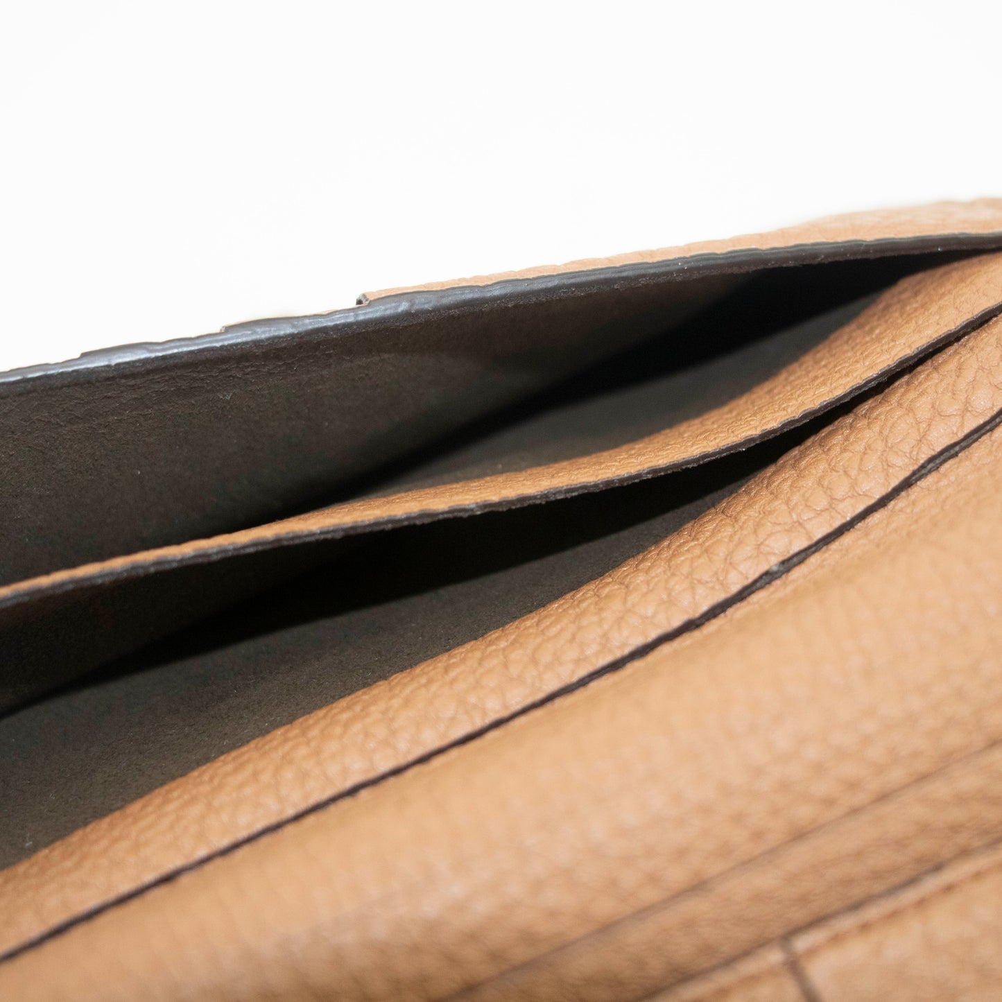 Fendi Brown FF Zucca Leather Long Wallet #3717