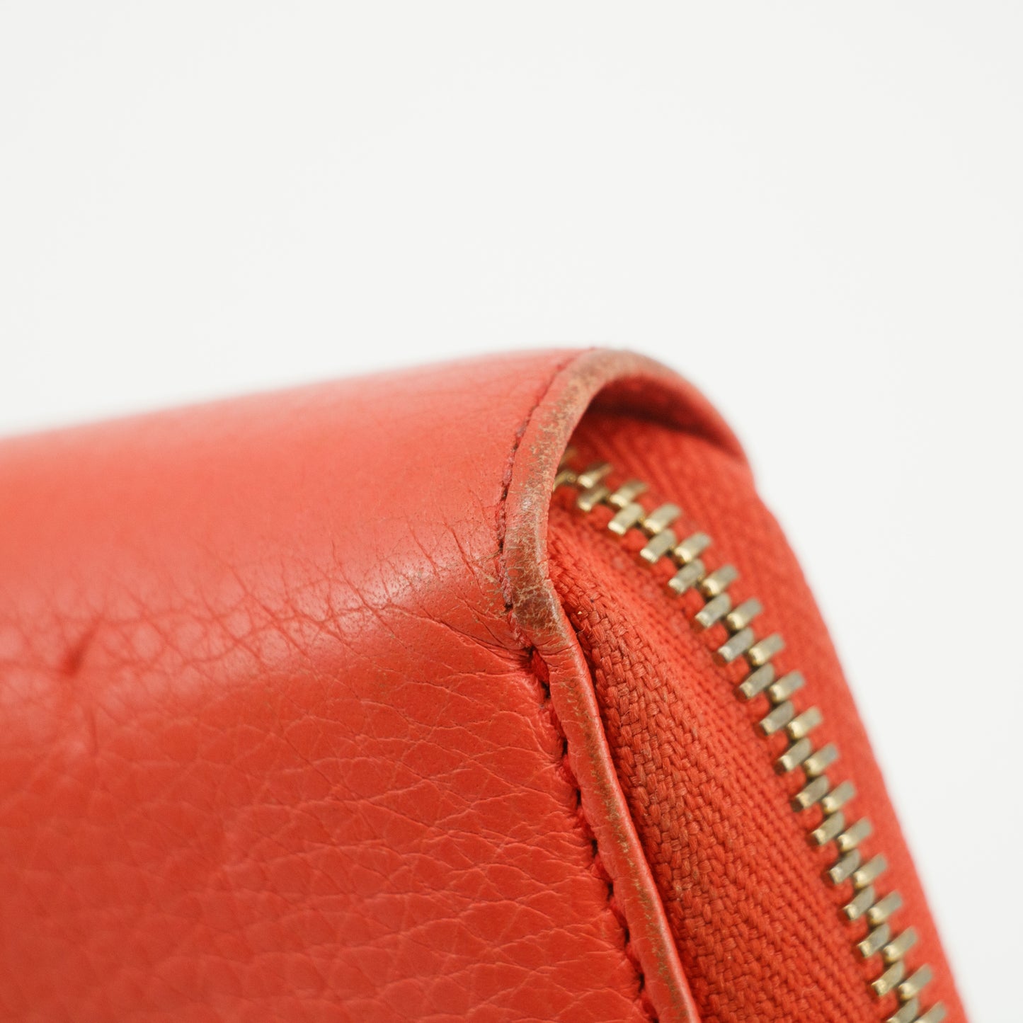 Gucci Coral Leather Soho Zippy Long Wallet #3820