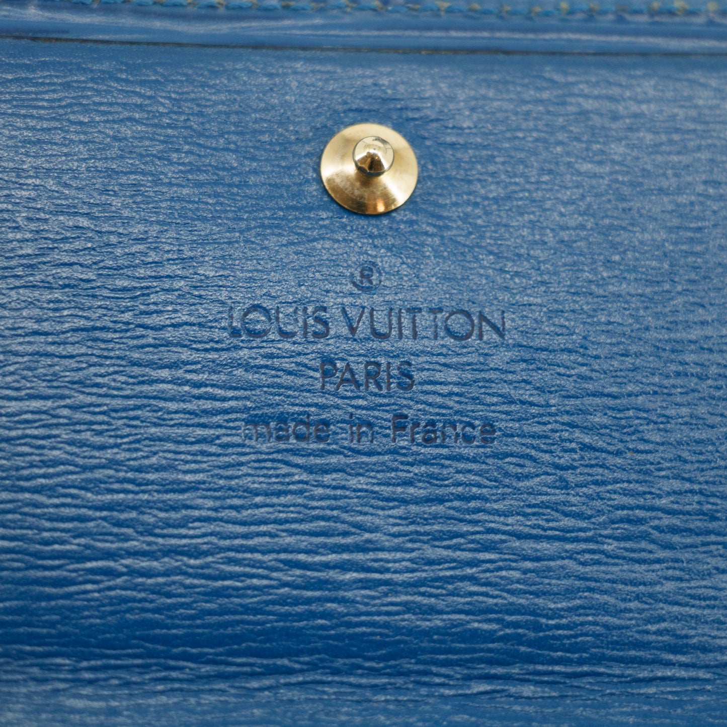 Louis Vuitton Blue Epi Leather Elise Wallet #3829