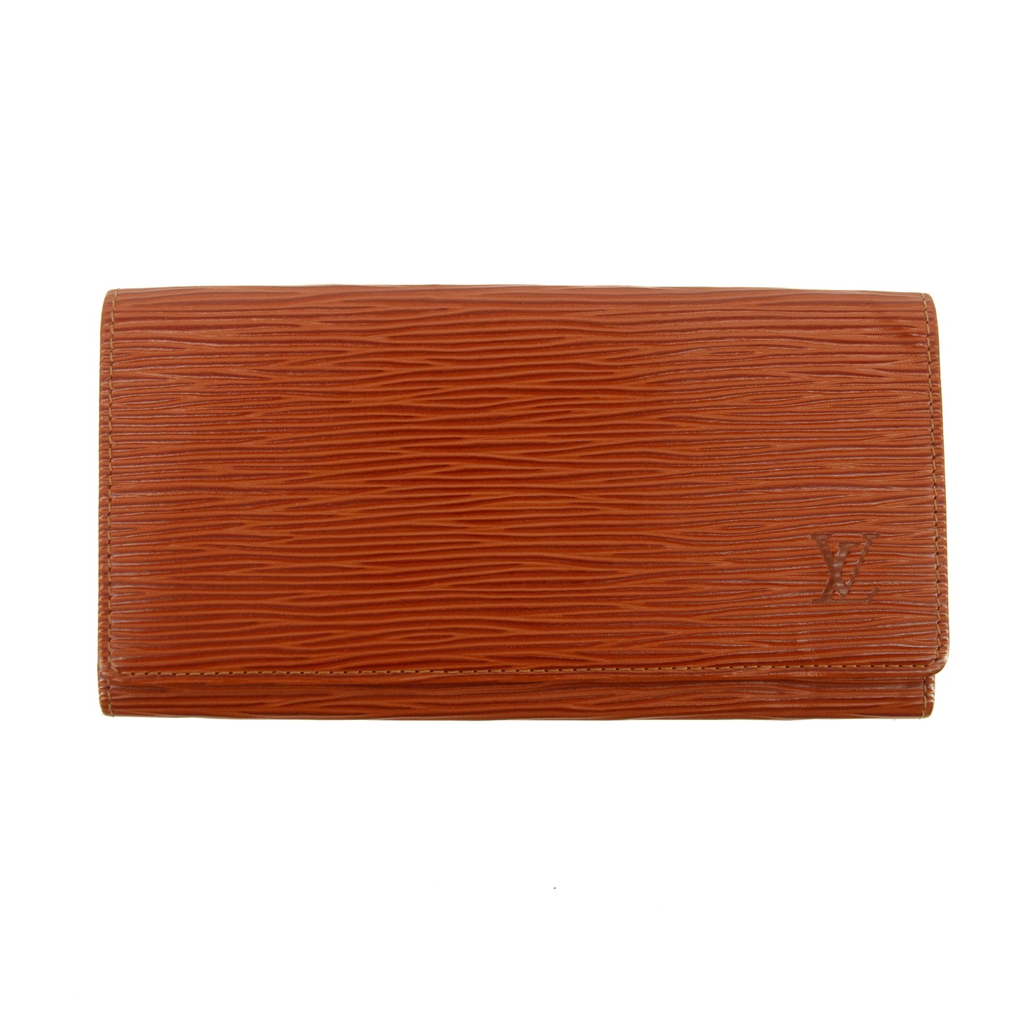 Lous Vuitton Brown Epi Leather Long Wallet #3833
