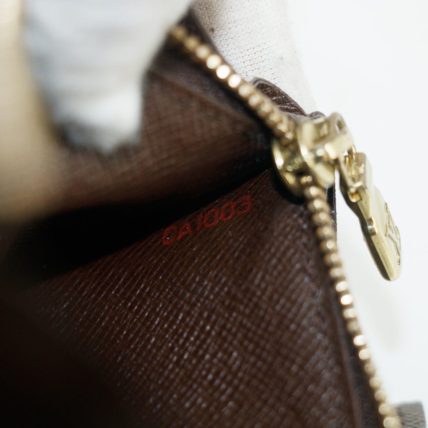 Louis Vuitton Damier Ebene Sarah Long Wallet #3838