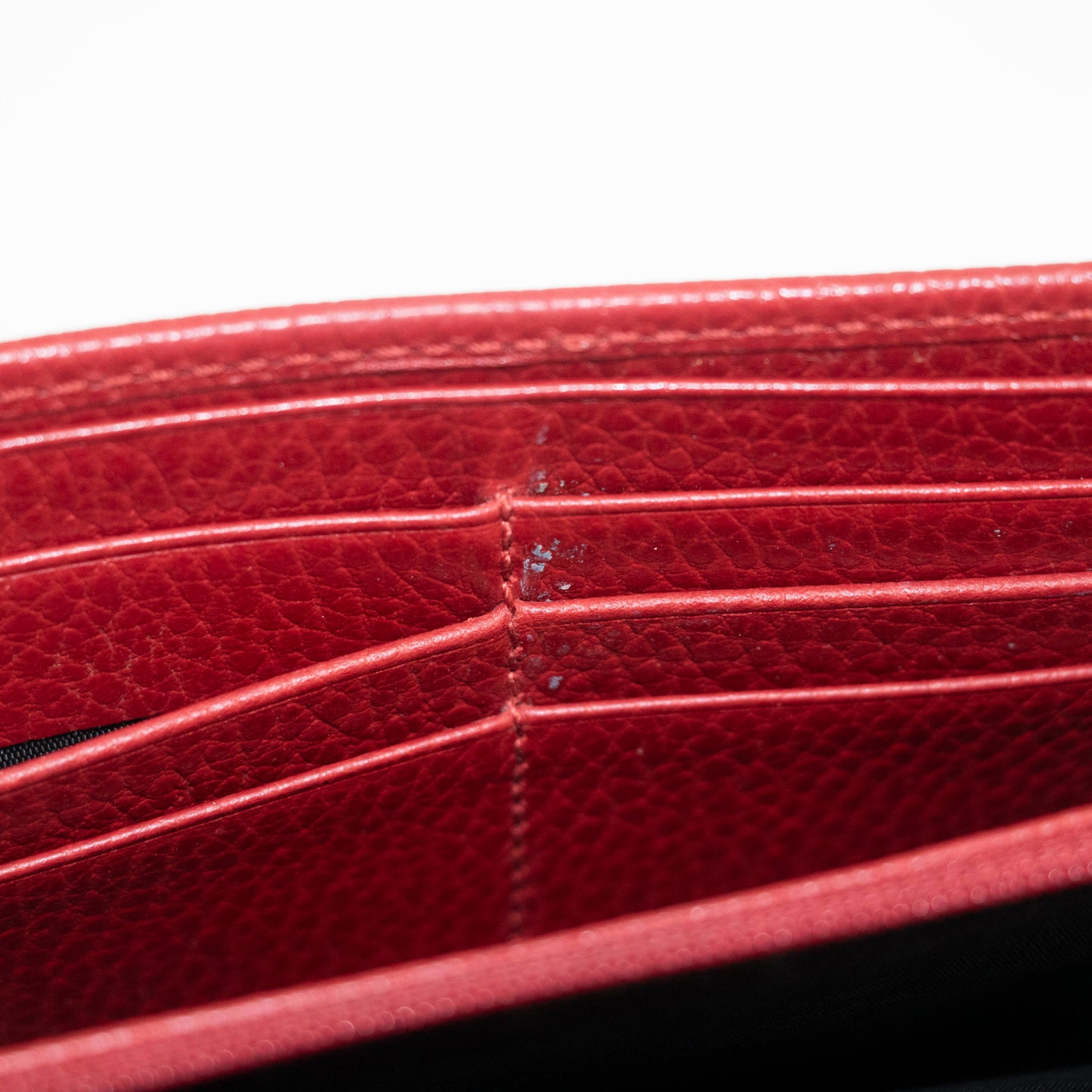 Gucci GG Red Marmont Bi-fold Long Wallet #3916