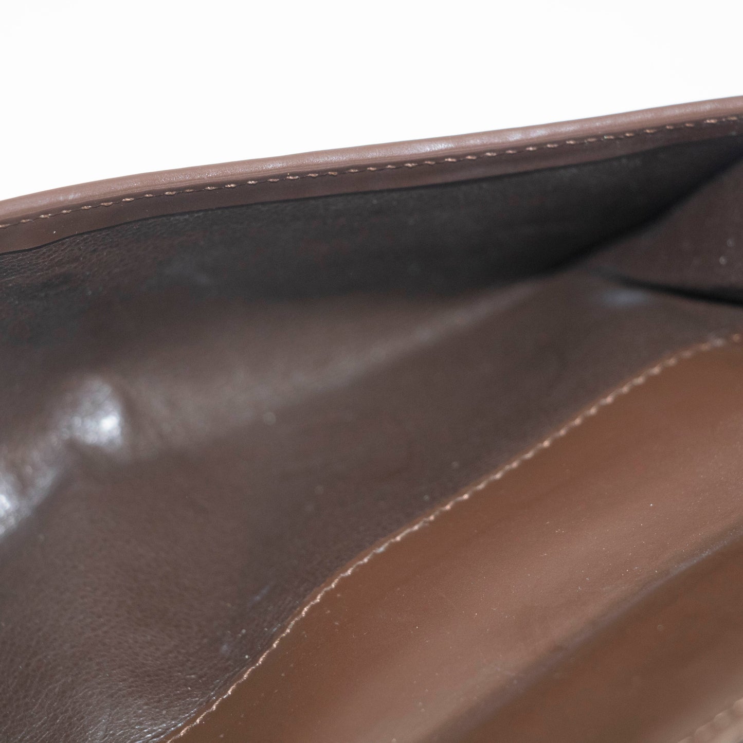 Gucci GG Logo Brown Canvas x Leather Long Wallet #3922